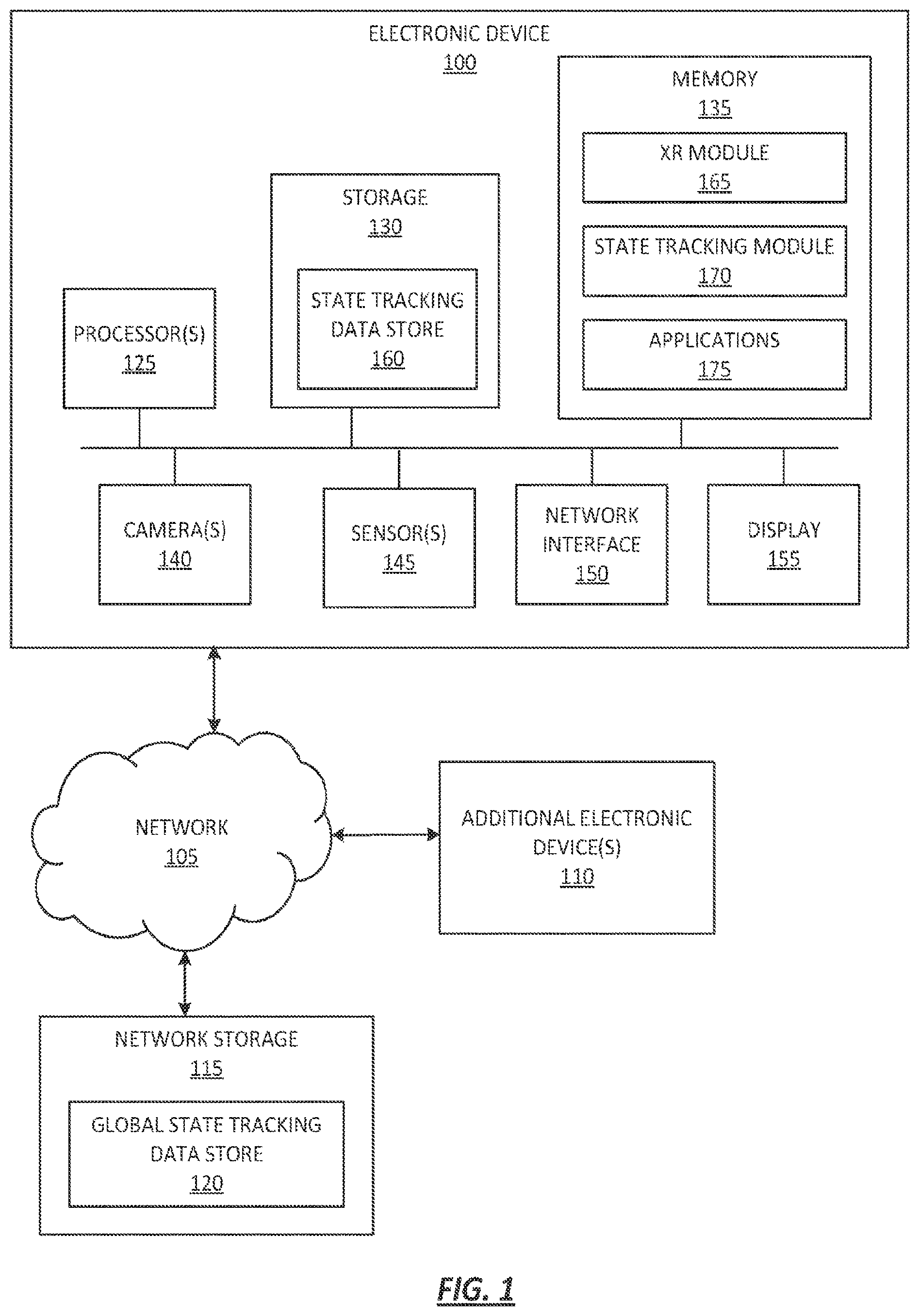 Patent US12417117 Figure 1 – Automatic determination of application state in a multi-user environment