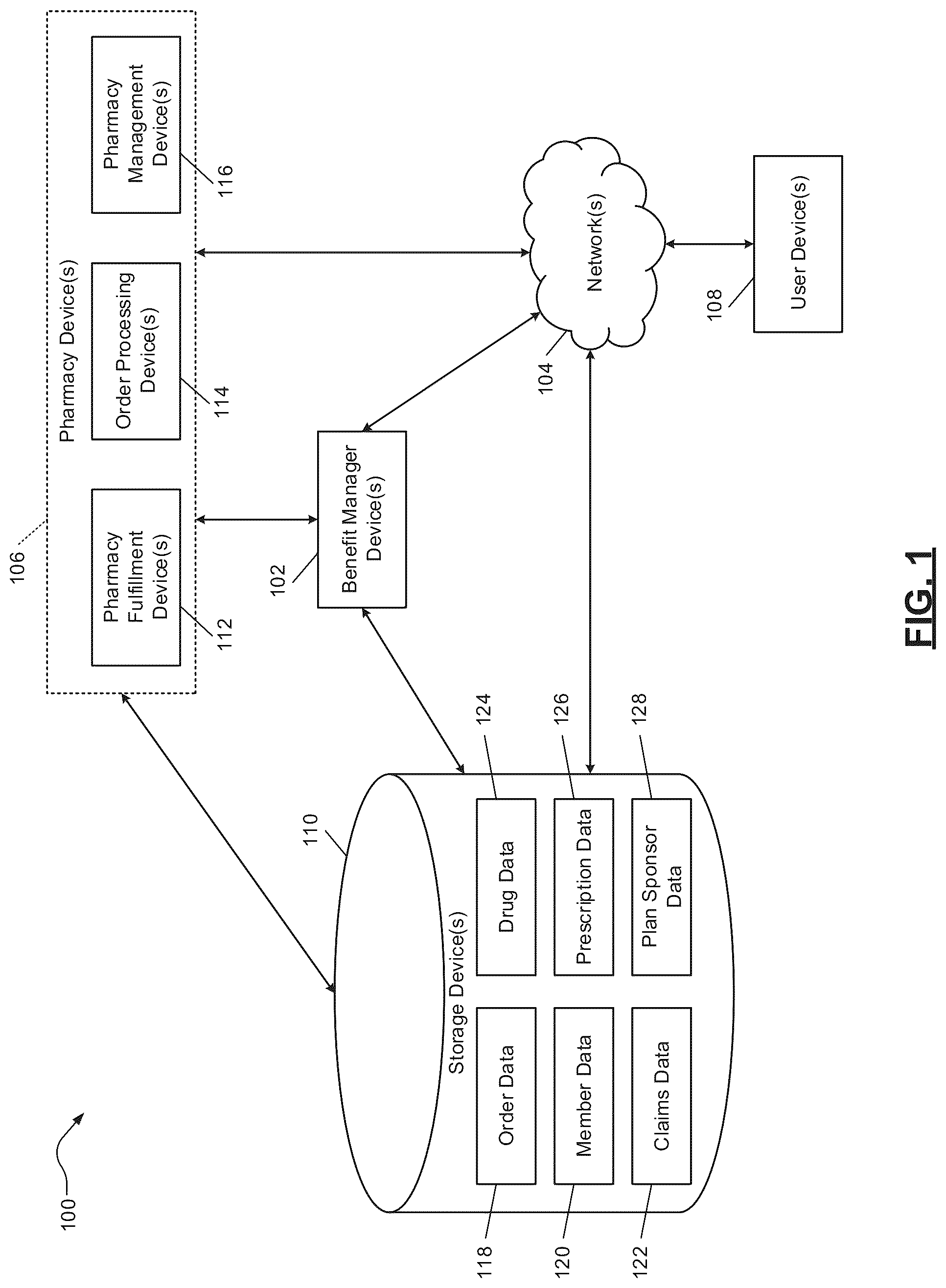 Patent US12417125 Figure 1 – Microservice architecture with automated non-intrusive event tracing