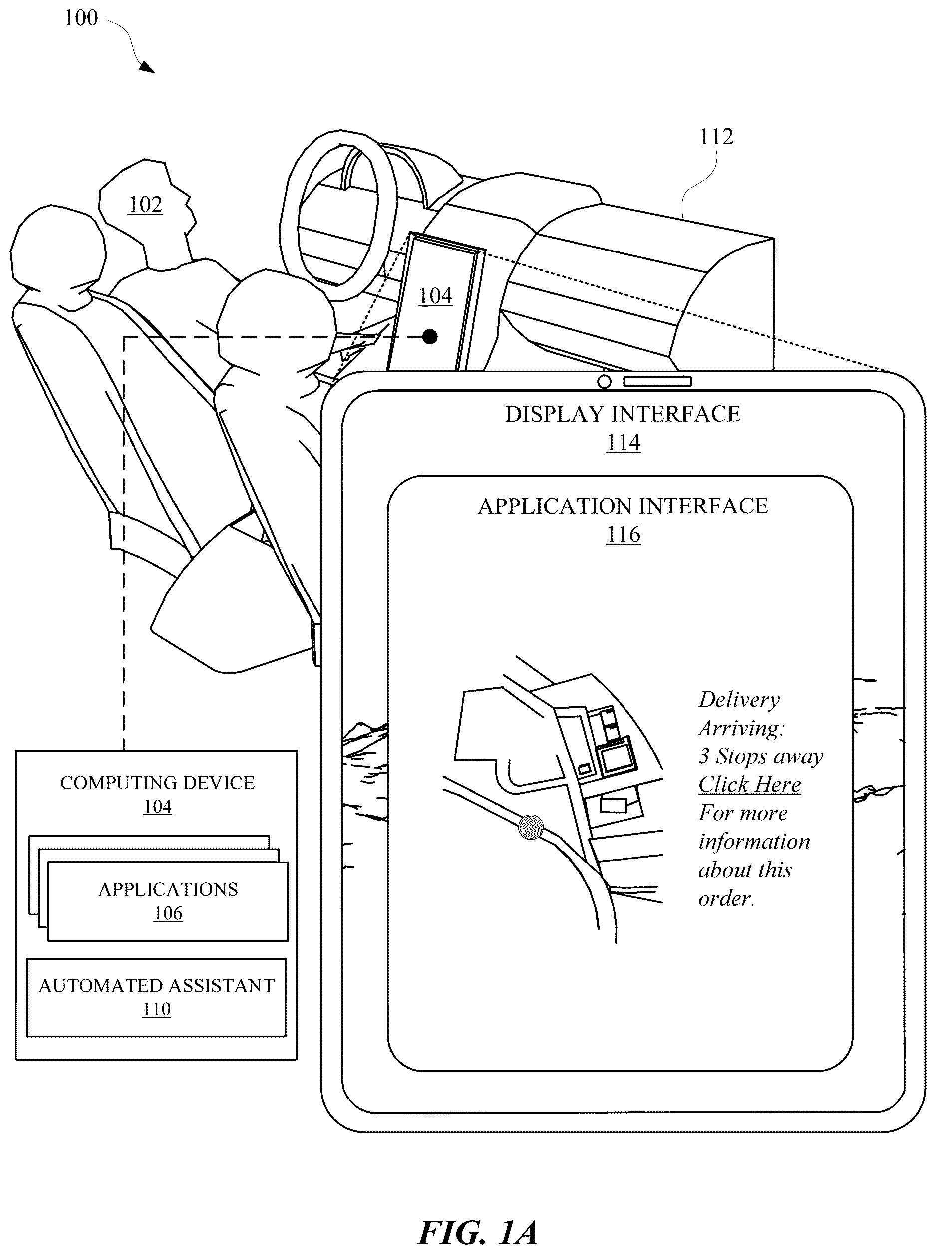 Patent US12417162 Figure 1 – Adaptation(s) based on correlating hazardous vehicle events with application feature(s)