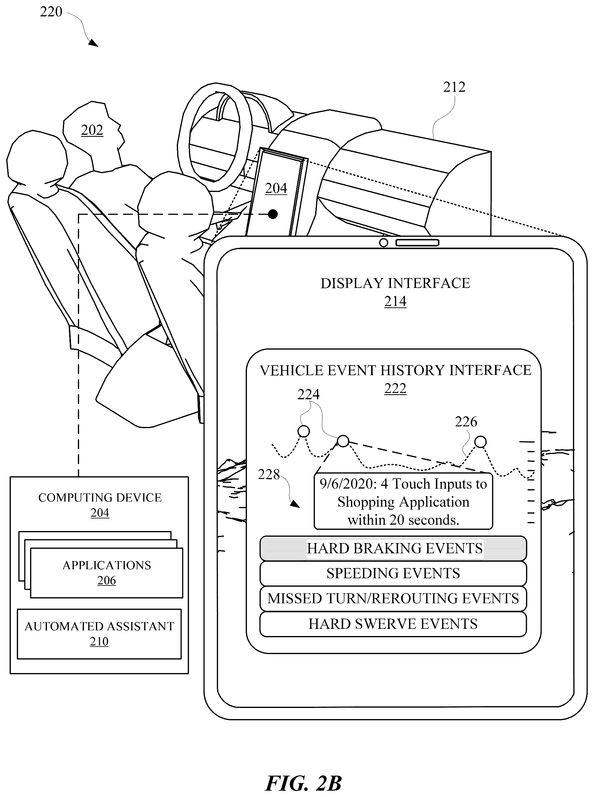 Patent US12417162 Figure 5 – Adaptation(s) based on correlating hazardous vehicle events with application feature(s)