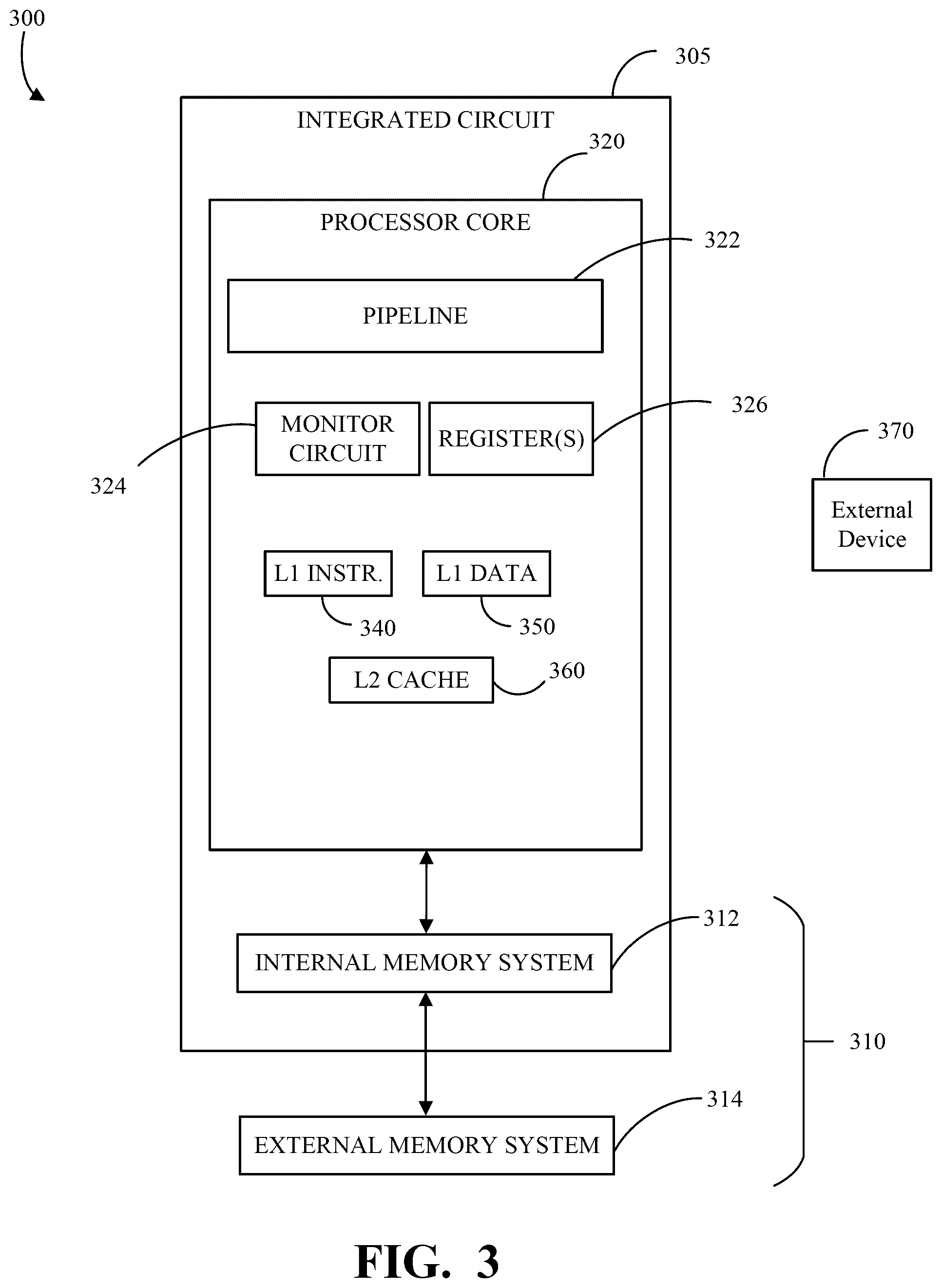 Patent US12417163 Figure 3 – Selectable granularity performance monitor