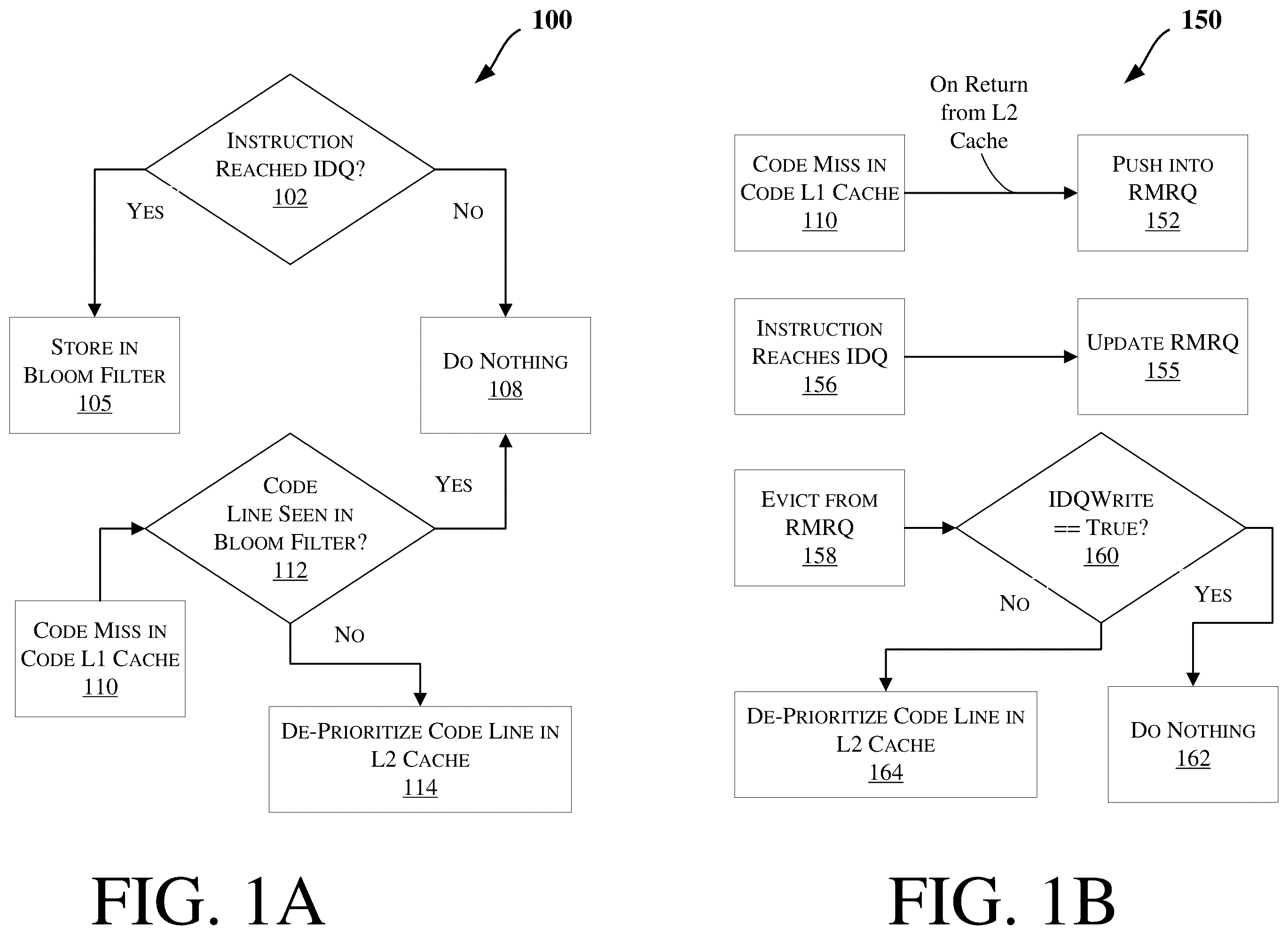 Patent US12417182 Figure 1 – De-prioritizing speculative code lines in on-chip caches