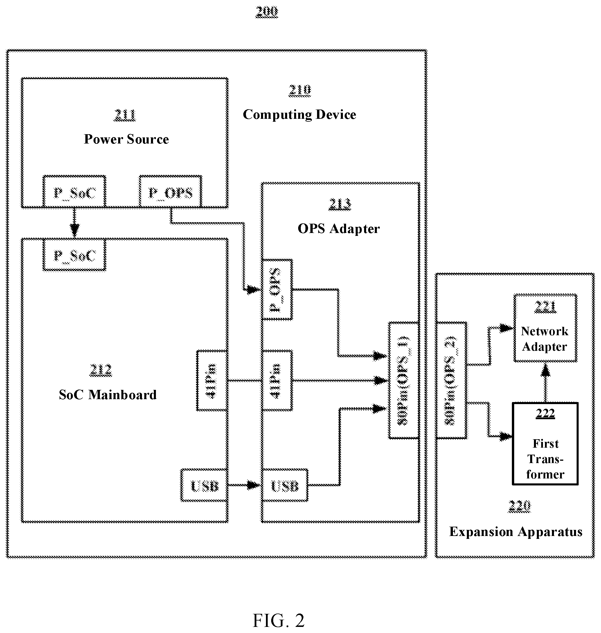 Patent US12417202 Figure 2 – Expansion apparatus for cooperating with computing device as well as computing system