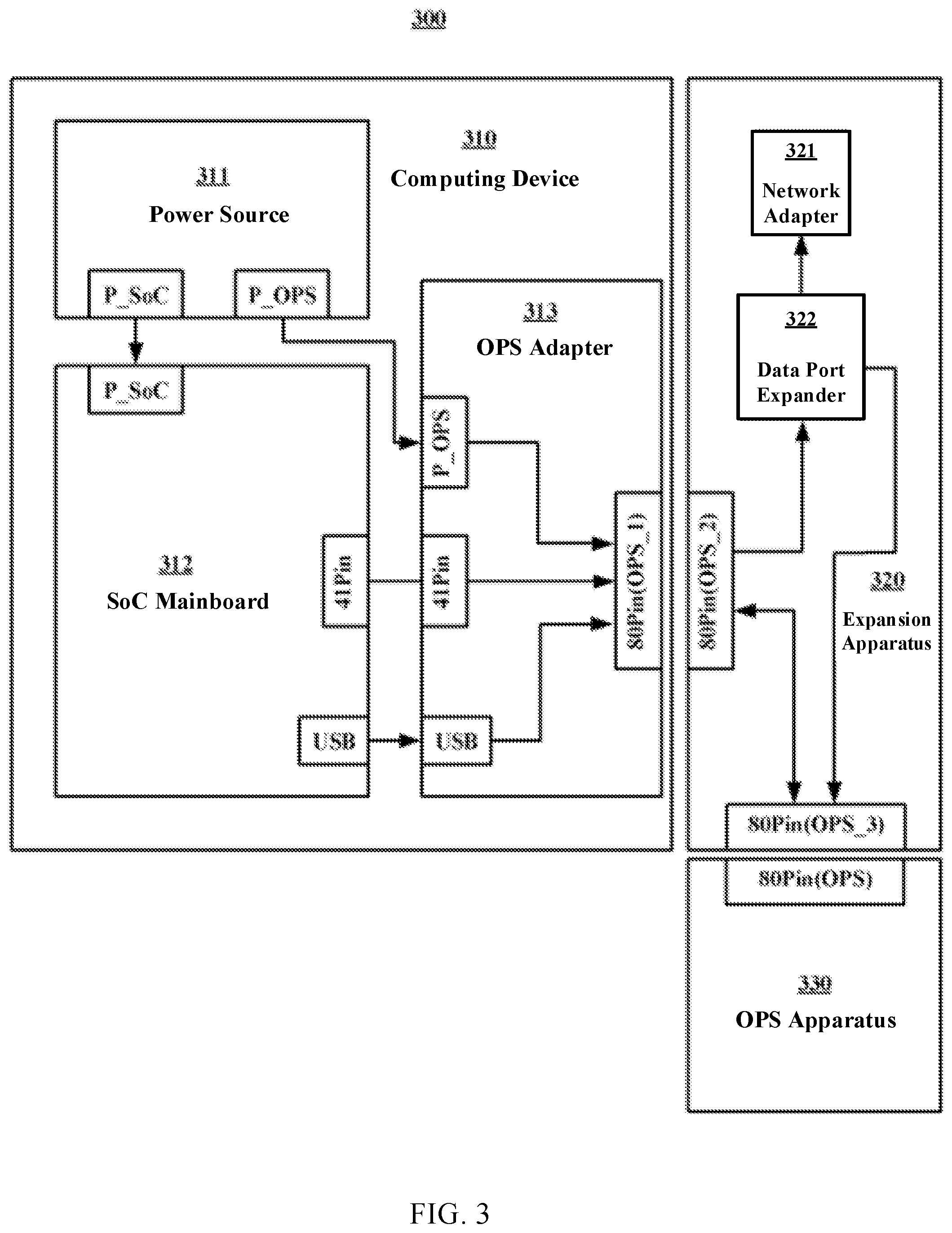 Patent US12417202 Figure 3 – Expansion apparatus for cooperating with computing device as well as computing system