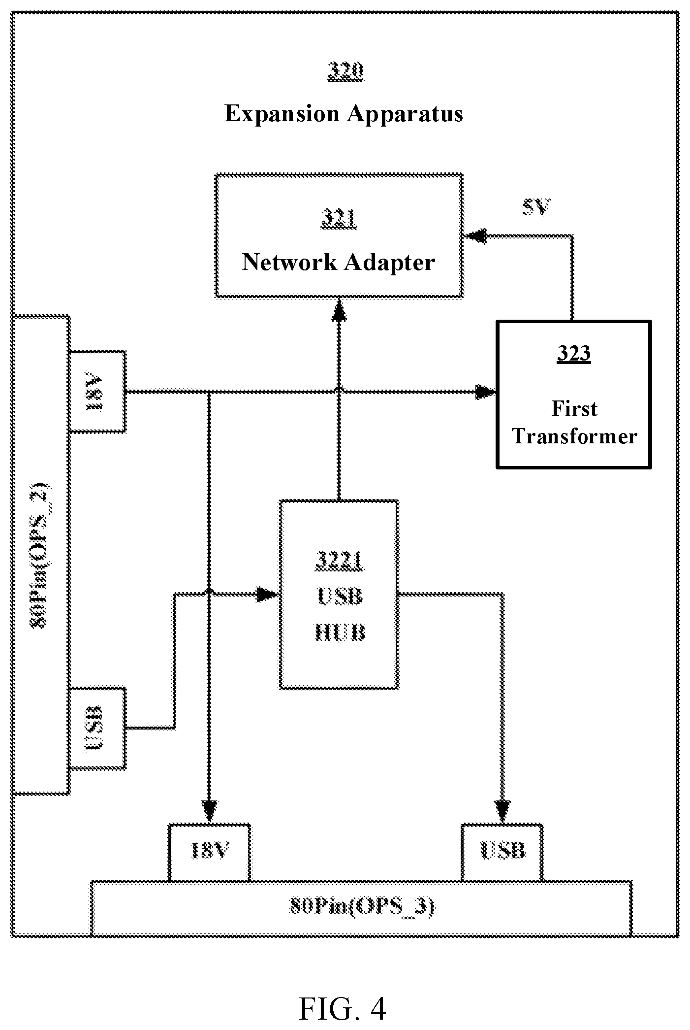 Patent US12417202 Figure 4 – Expansion apparatus for cooperating with computing device as well as computing system