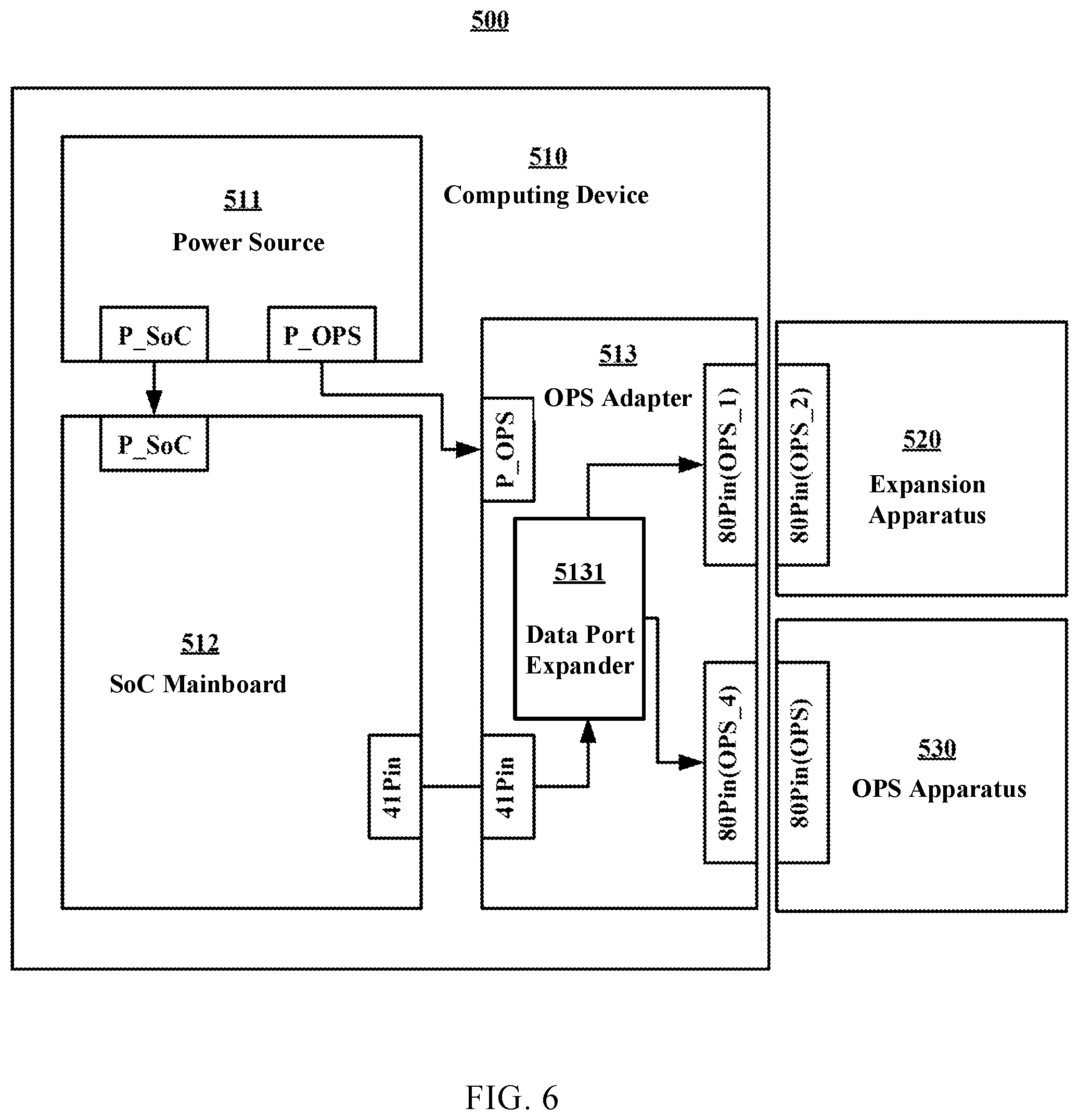 Patent US12417202 Figure 6 – Expansion apparatus for cooperating with computing device as well as computing system