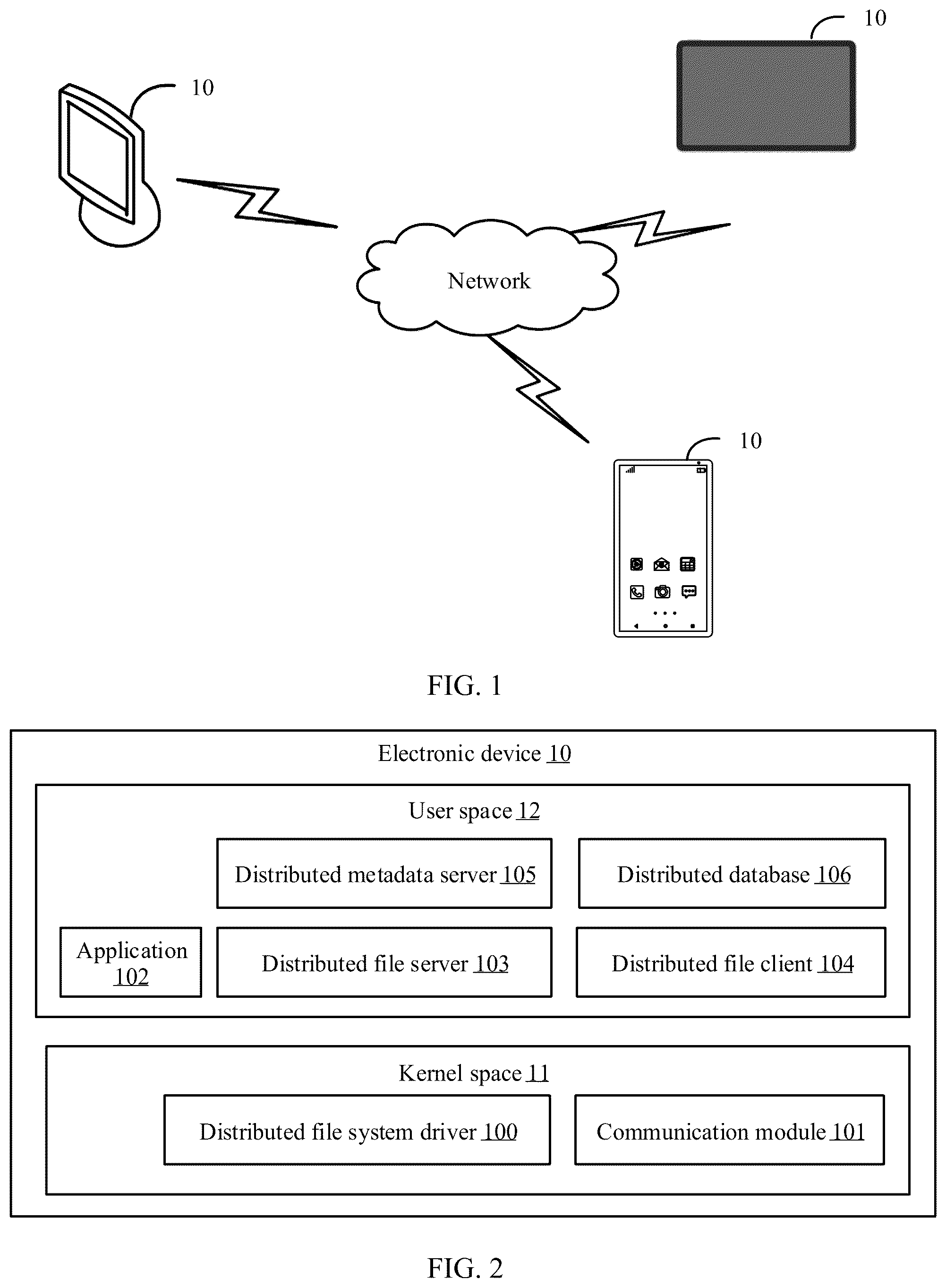 Patent US12417209 Figure 1 – Distributed file access method and related device