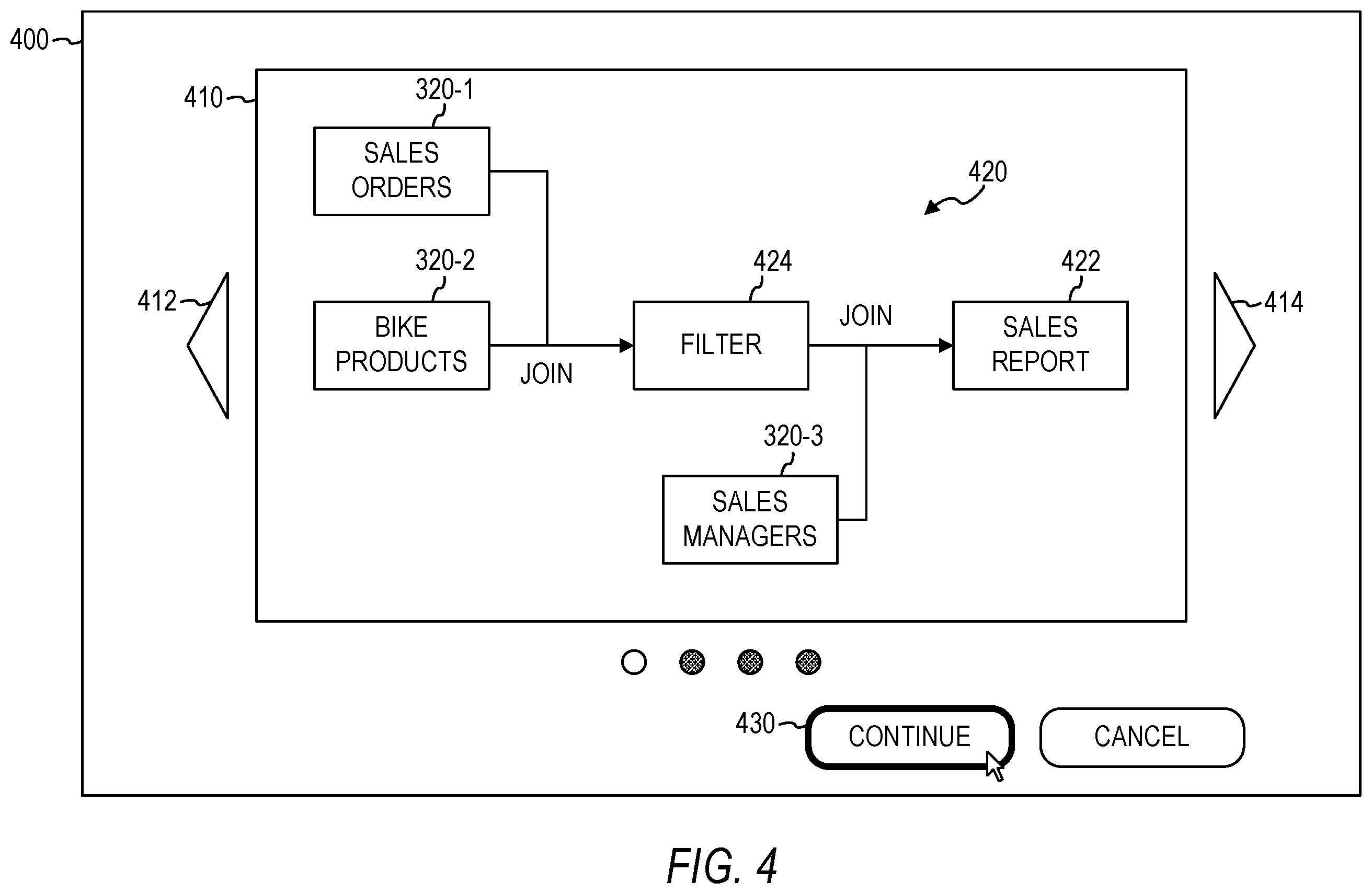 Patent US12417220 Figure 4 – Generative data modeling using large language model
