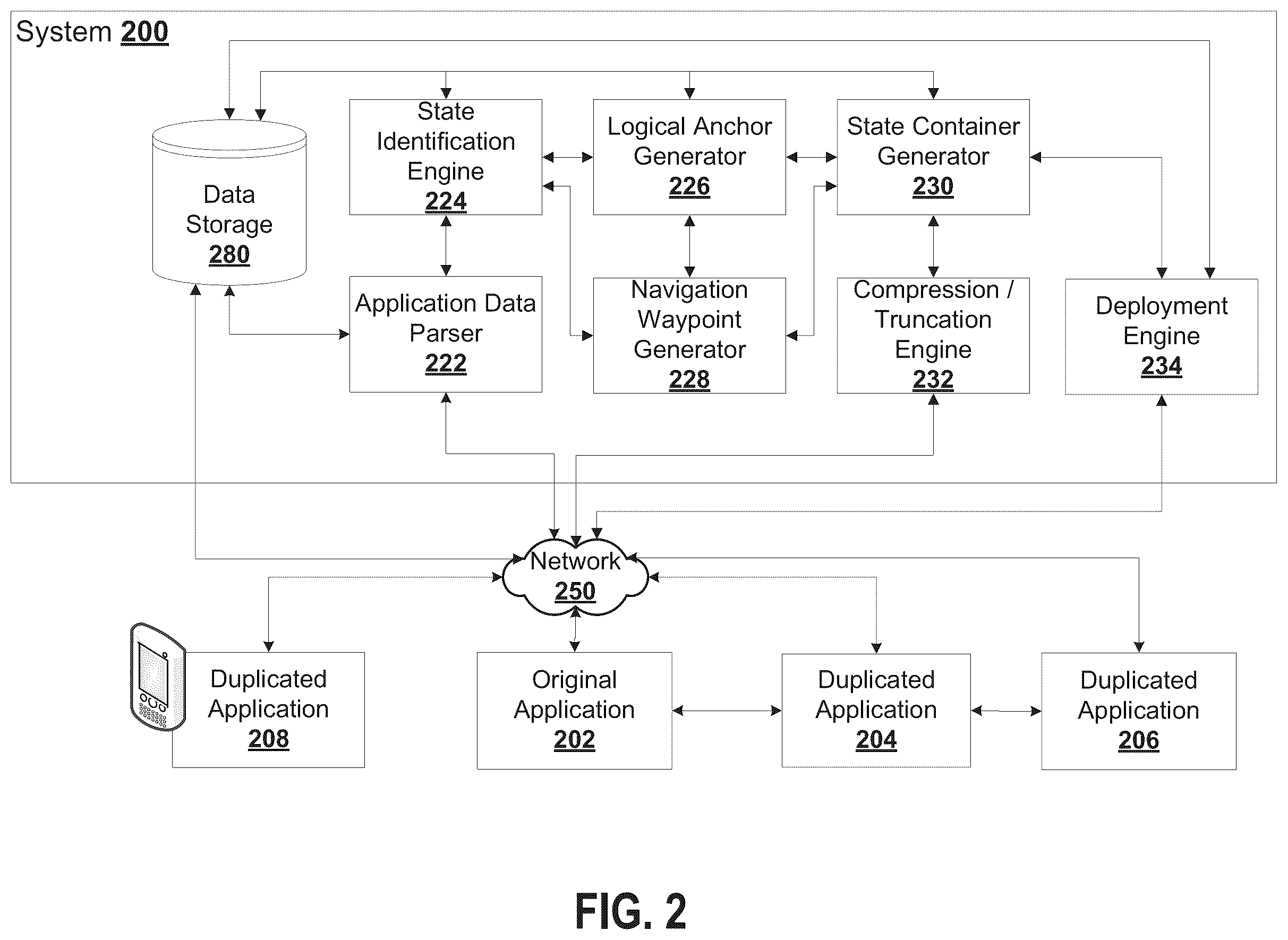 Patent US12417234 Figure 2 – System and method for duplicating an application state