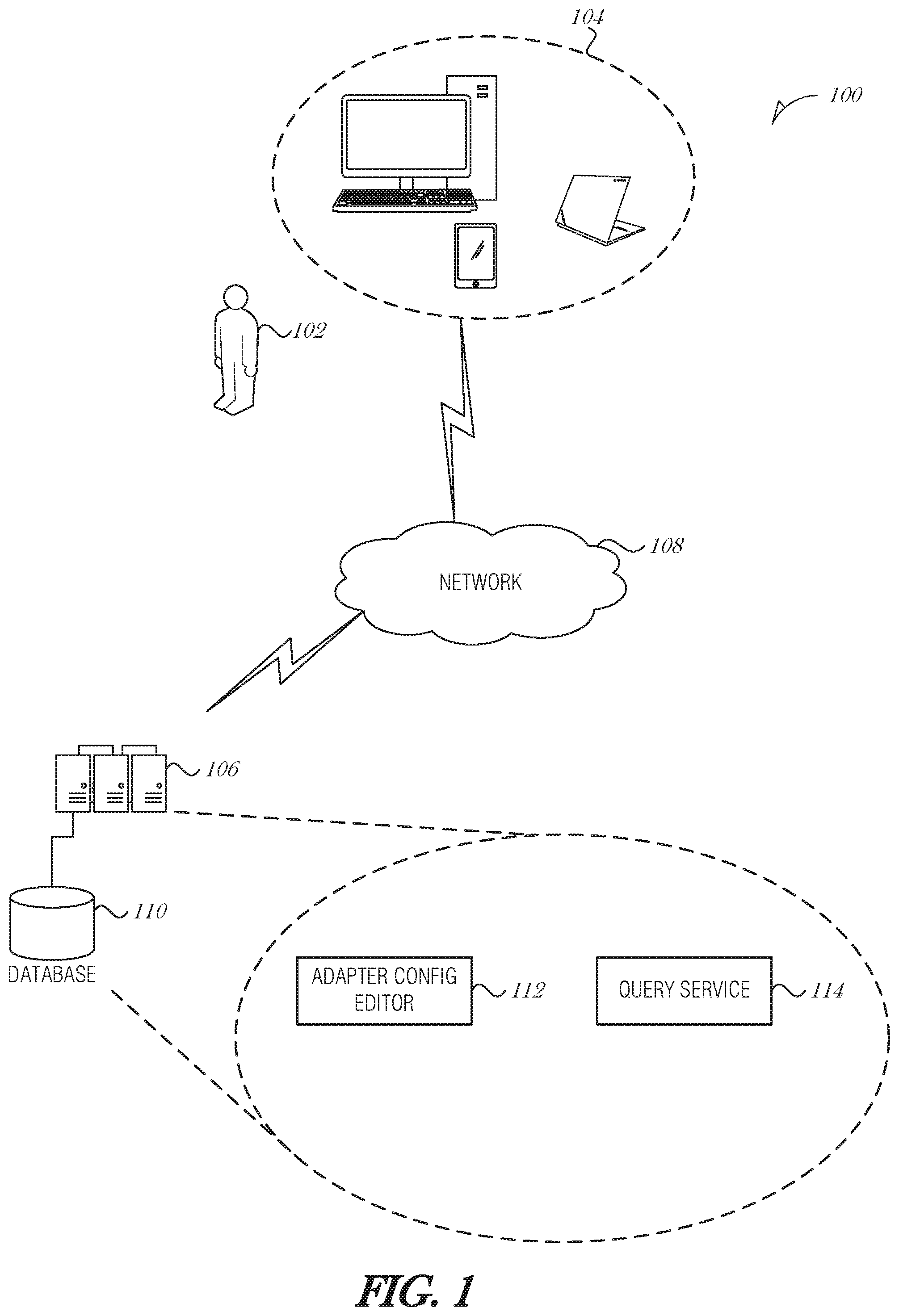 Patent US12417235 Figure 1 – Universal adapter for vendor data