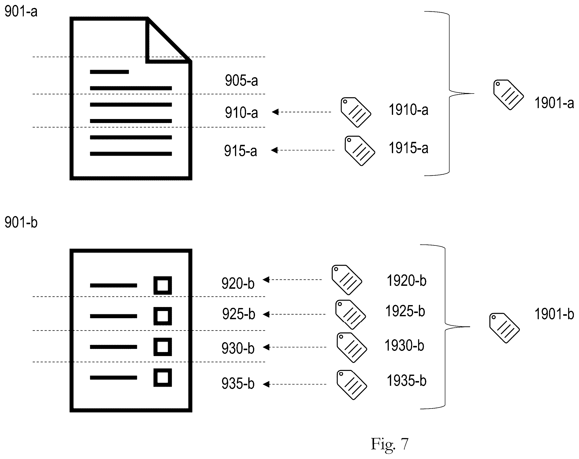 Patent US12417239 Figure 7 – System, apparatus, and method for structuring documentary data for improved topic extraction and modeling