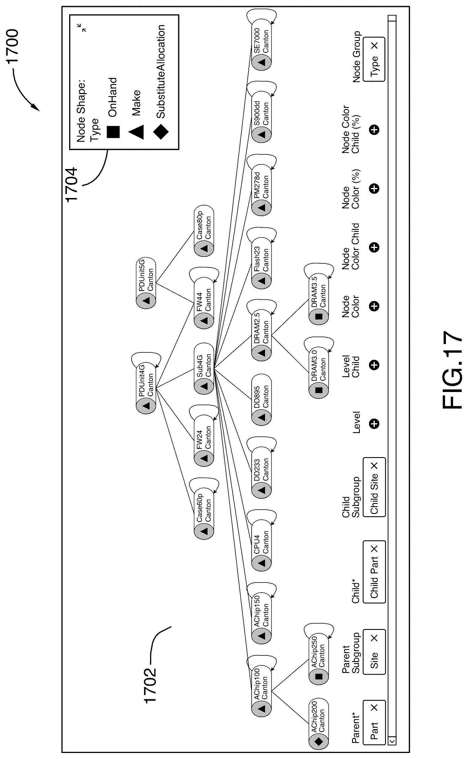 Patent US12417248 Figure 17 – Systems and methods of network visualization