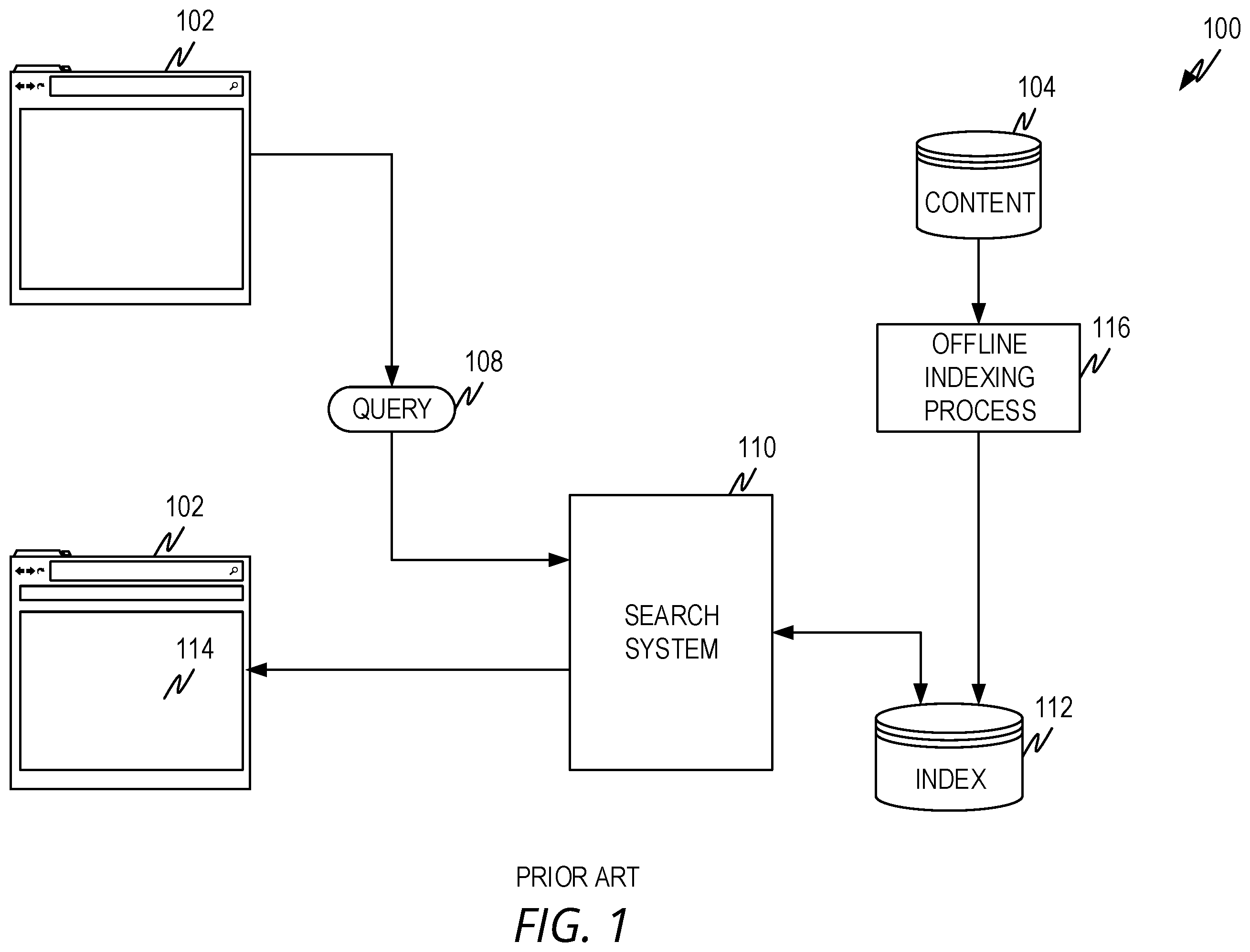 Patent US12417249 Figure 1 – Smart find for in-application searching