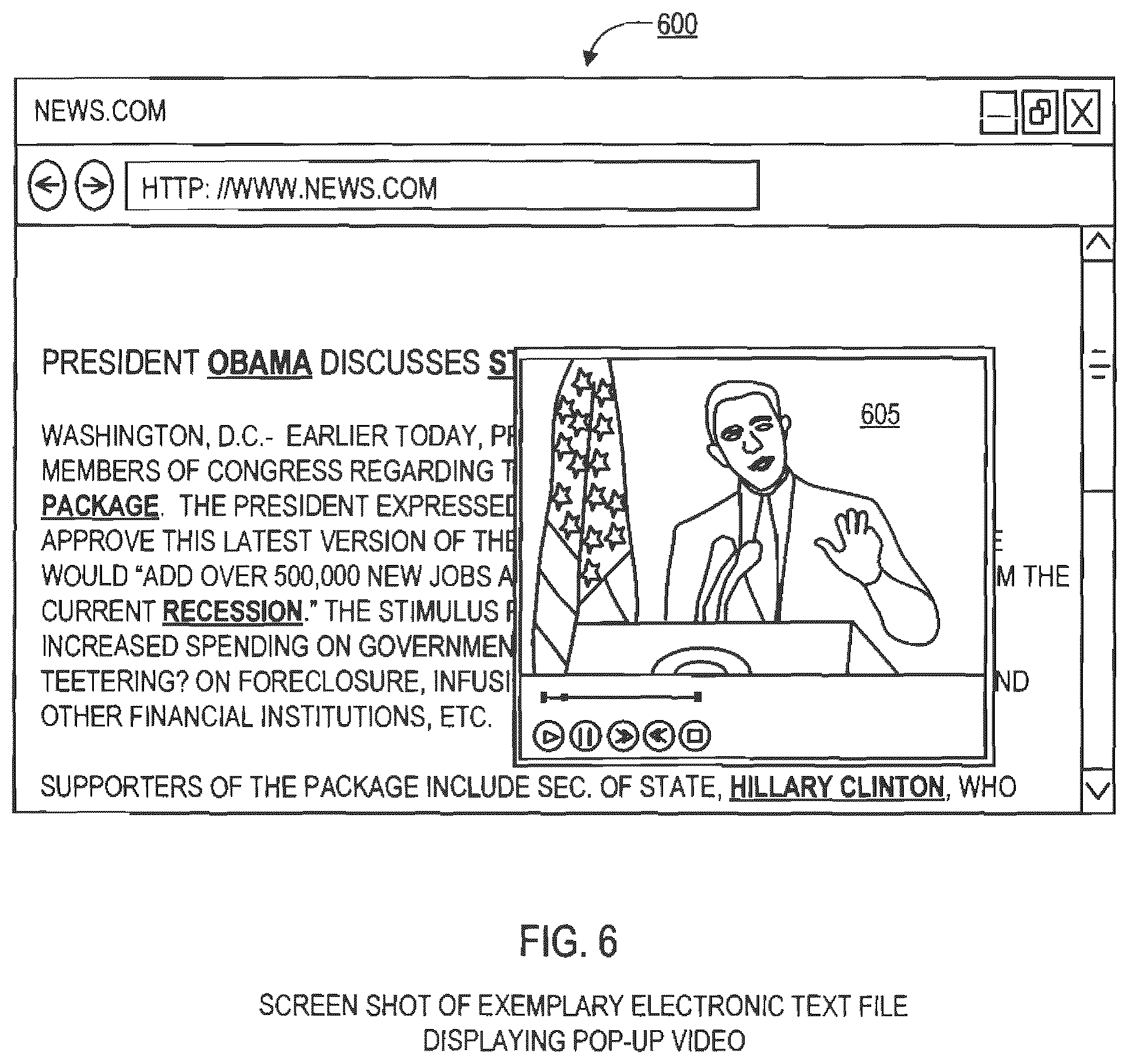 Patent US12417254 Figure 6 – Systems and methods for dynamically creating hyperlinks associated with relevant multimedia content