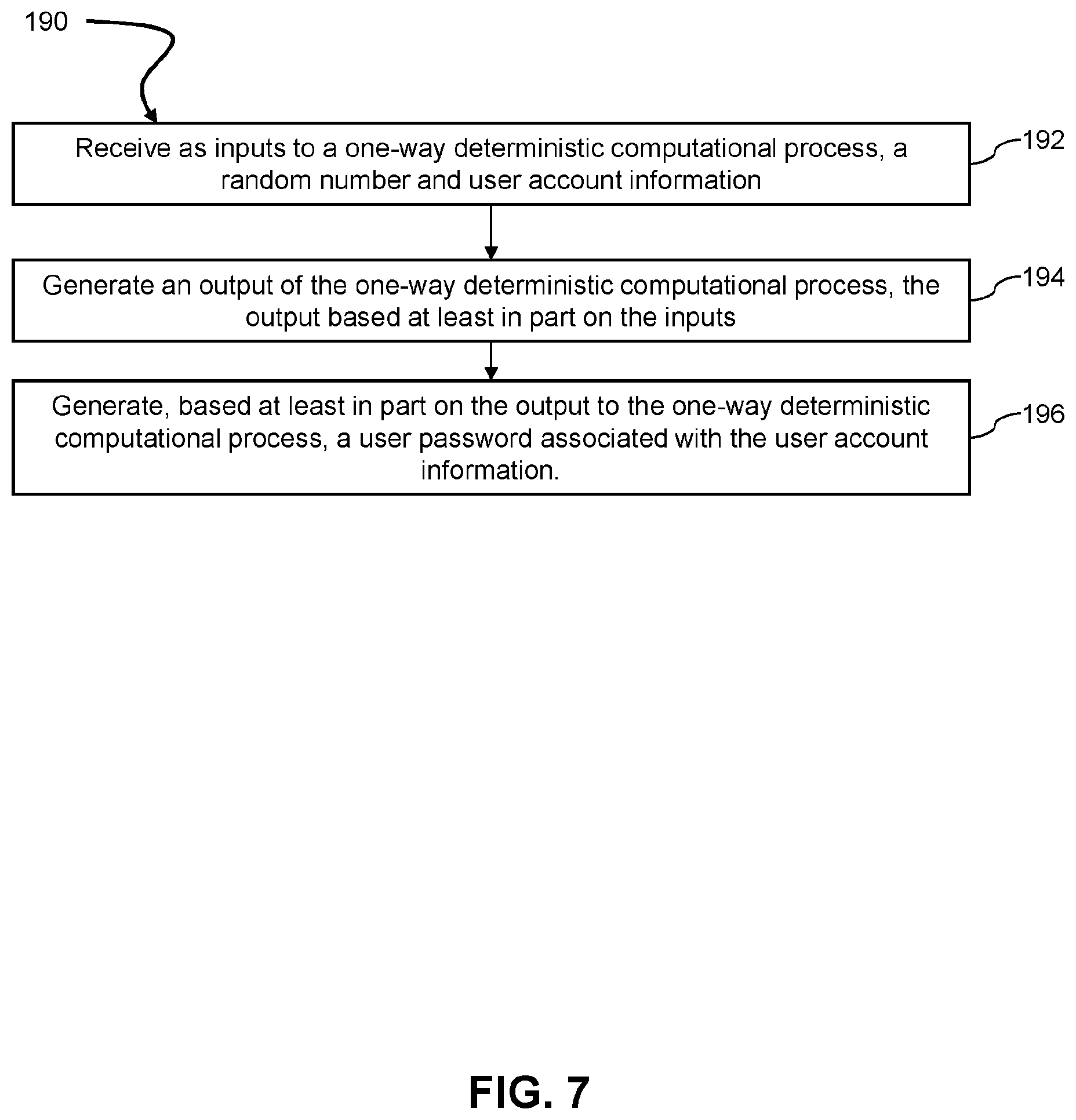 Patent US12417273 Figure 7 – Management system and method for user authentication on password based systems