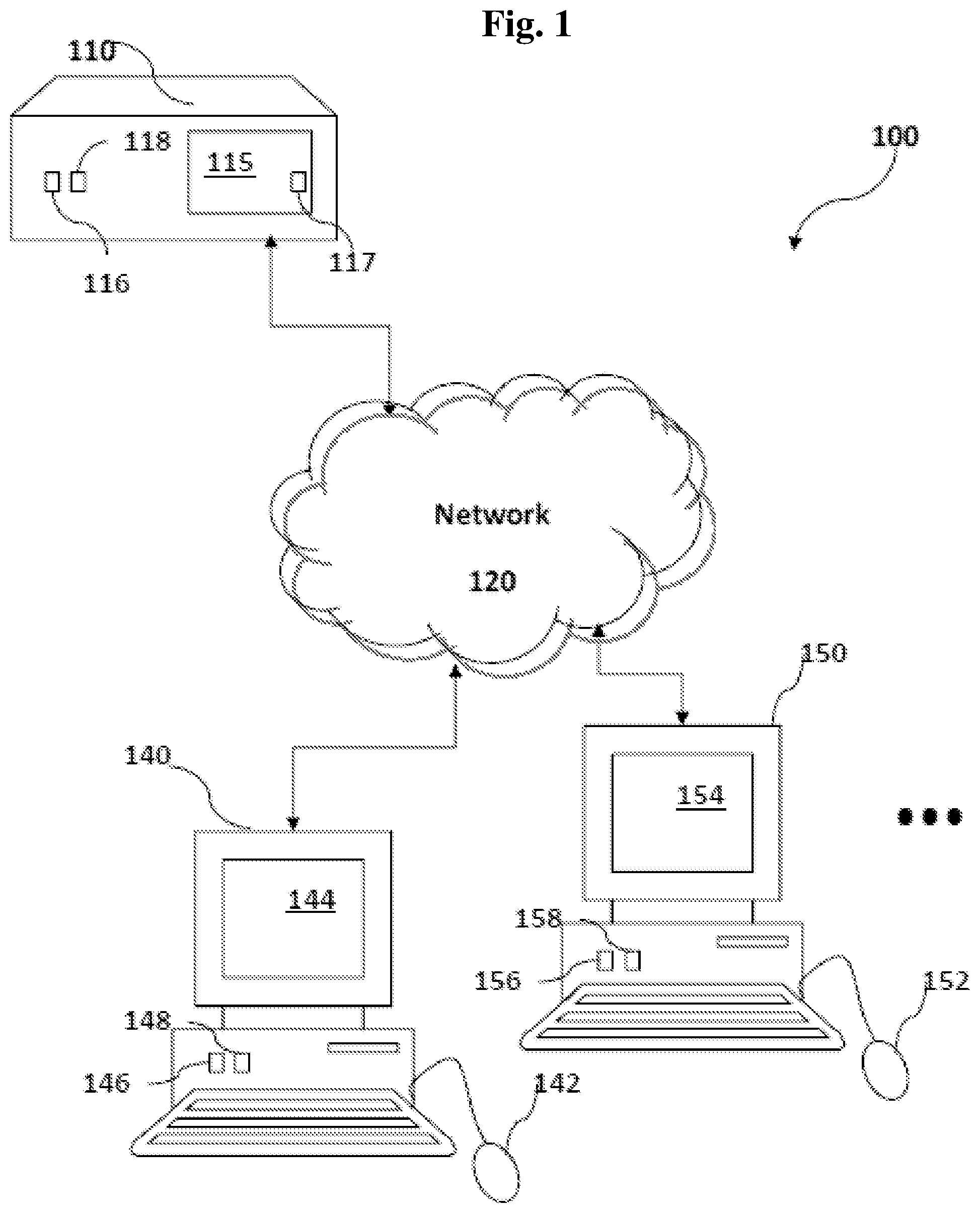 Patent US12417295 — System and method for securely evaluating risk over encrypted data — Figure 1