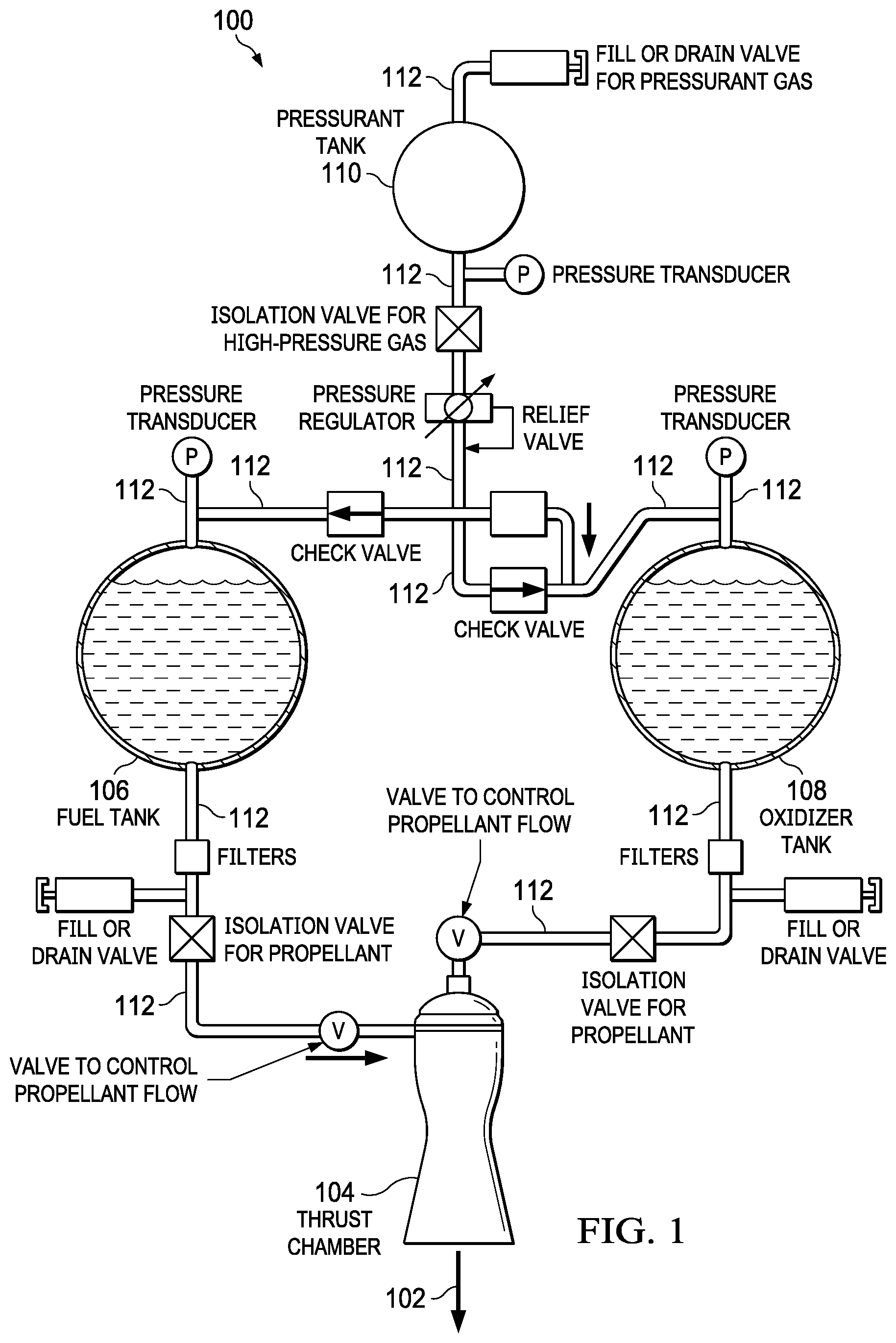 Patent US12417328 Figure 1 – Machine and process to design, validate, and/or test a fluid system
