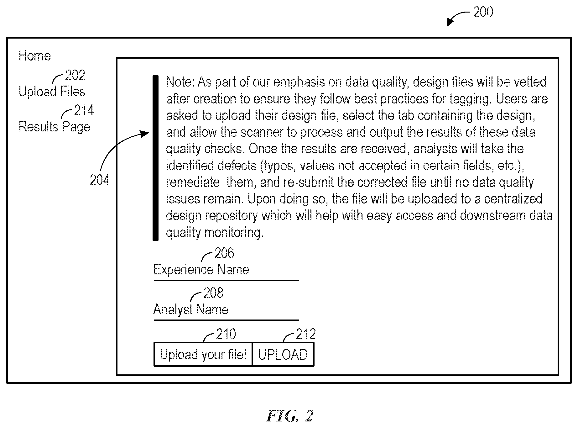 Patent US12417339 Figure 2 – Analytics tag data quality scanning