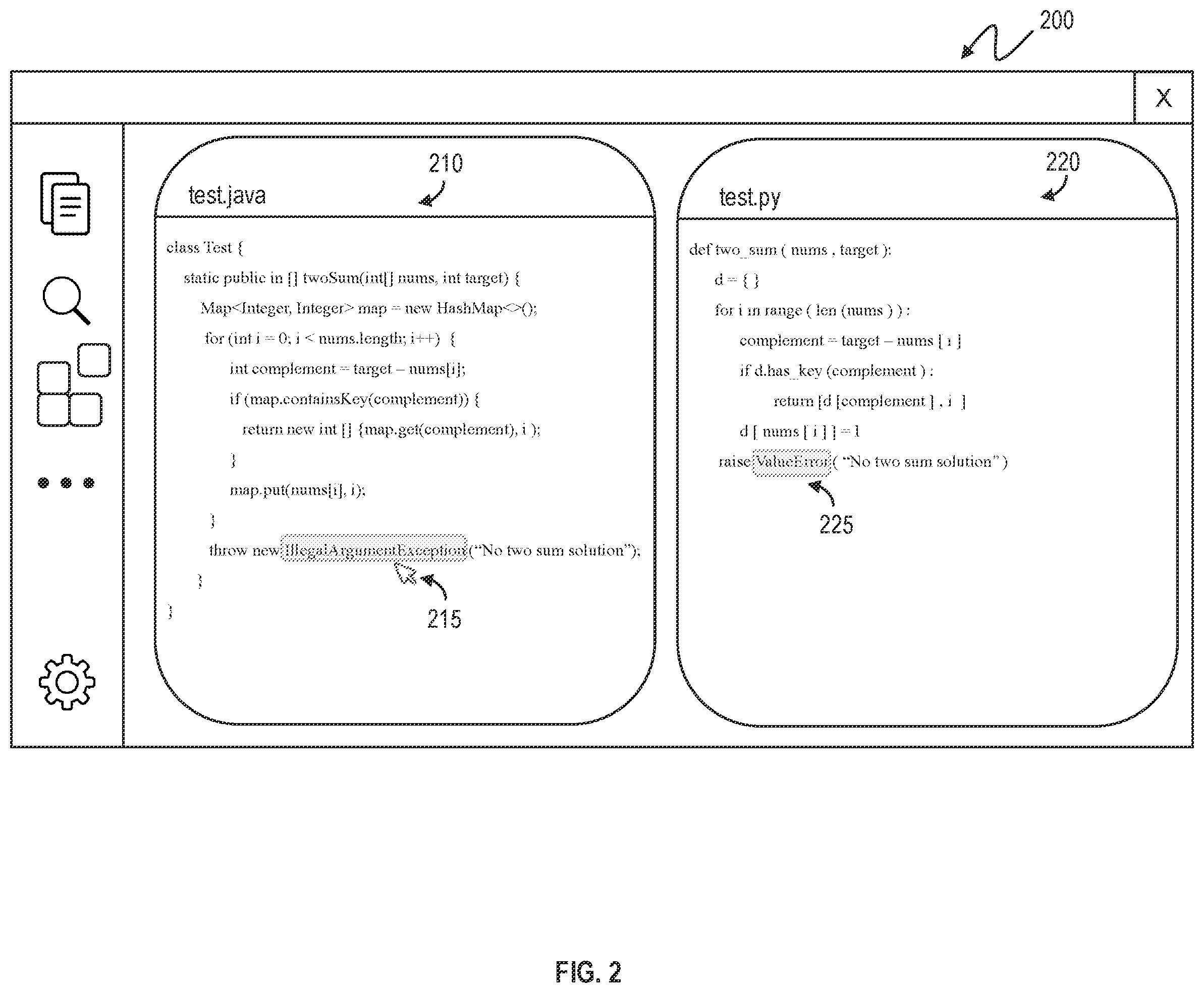 Patent US12417360 Figure 2 – Determining and displaying correspondences between source data and target data from a translation process