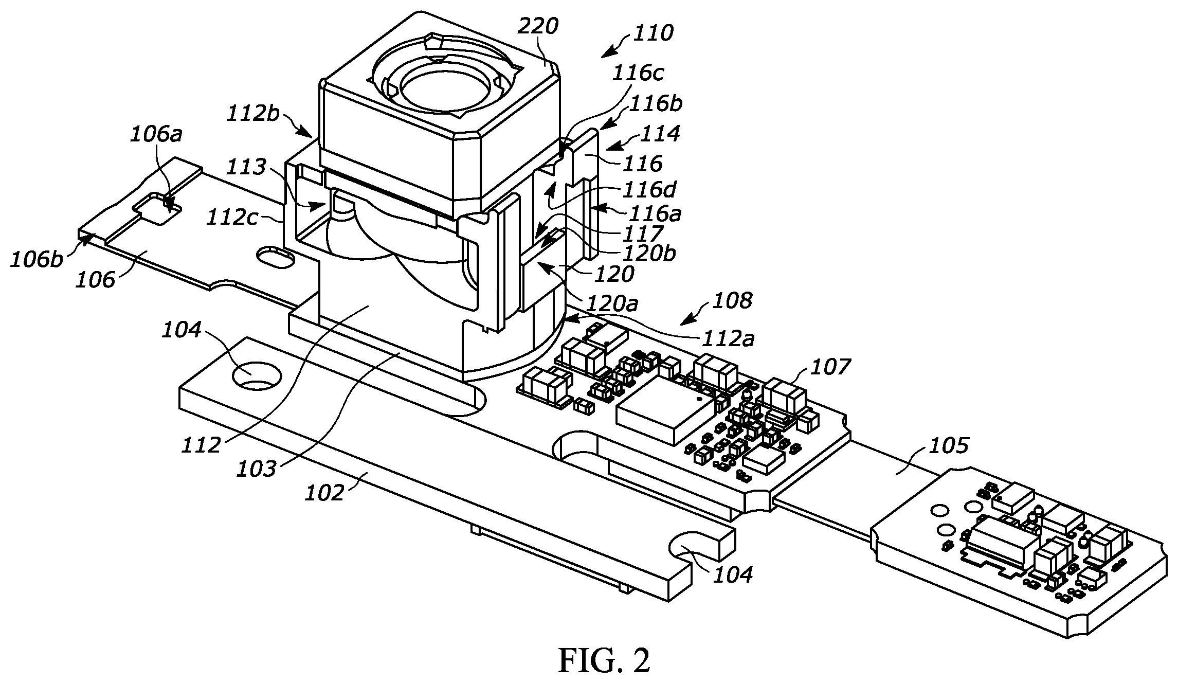 Patent US12417364 Figure 2 – Miniature long range imaging engine with auto-focus and auto-zoom system