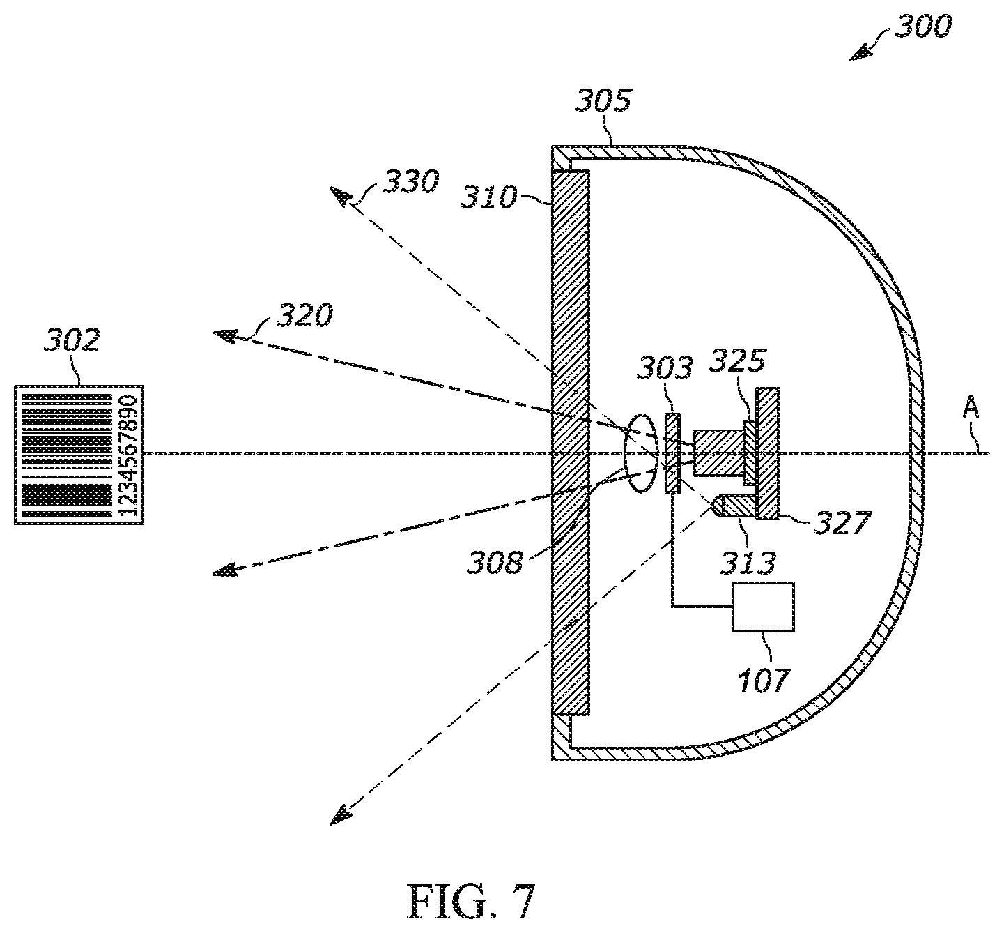 Patent US12417364 Figure 7 – Miniature long range imaging engine with auto-focus and auto-zoom system