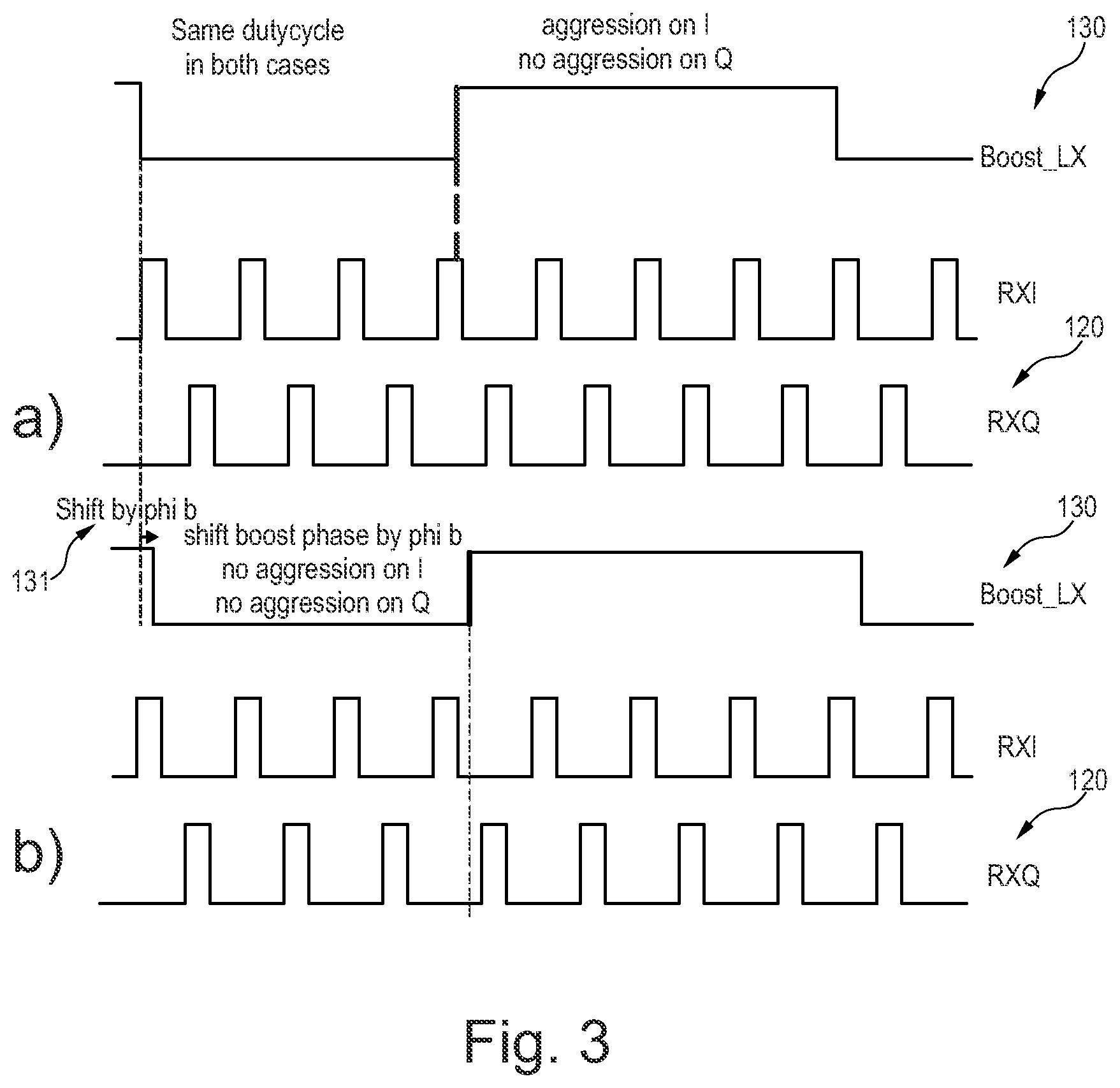 Patent US12417365 Figure 2 – Radio device with DC/DC converter and phase calibration