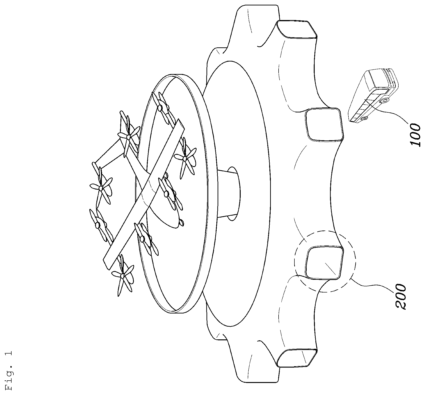 Patent US12417414 — Transportation system and operation method thereof — Figure 1