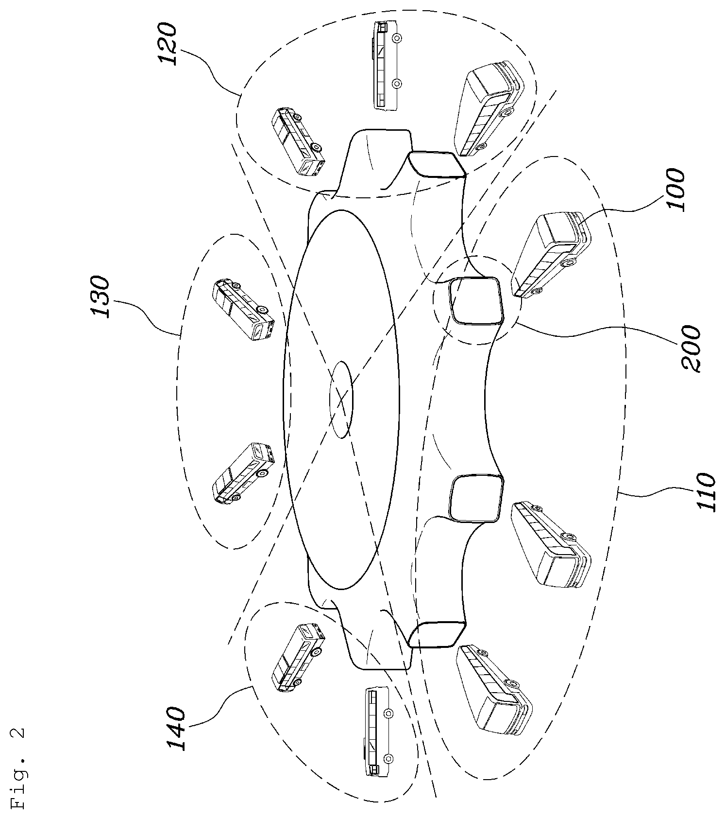 Patent US12417414 Figure 2 – Transportation system and operation method thereof