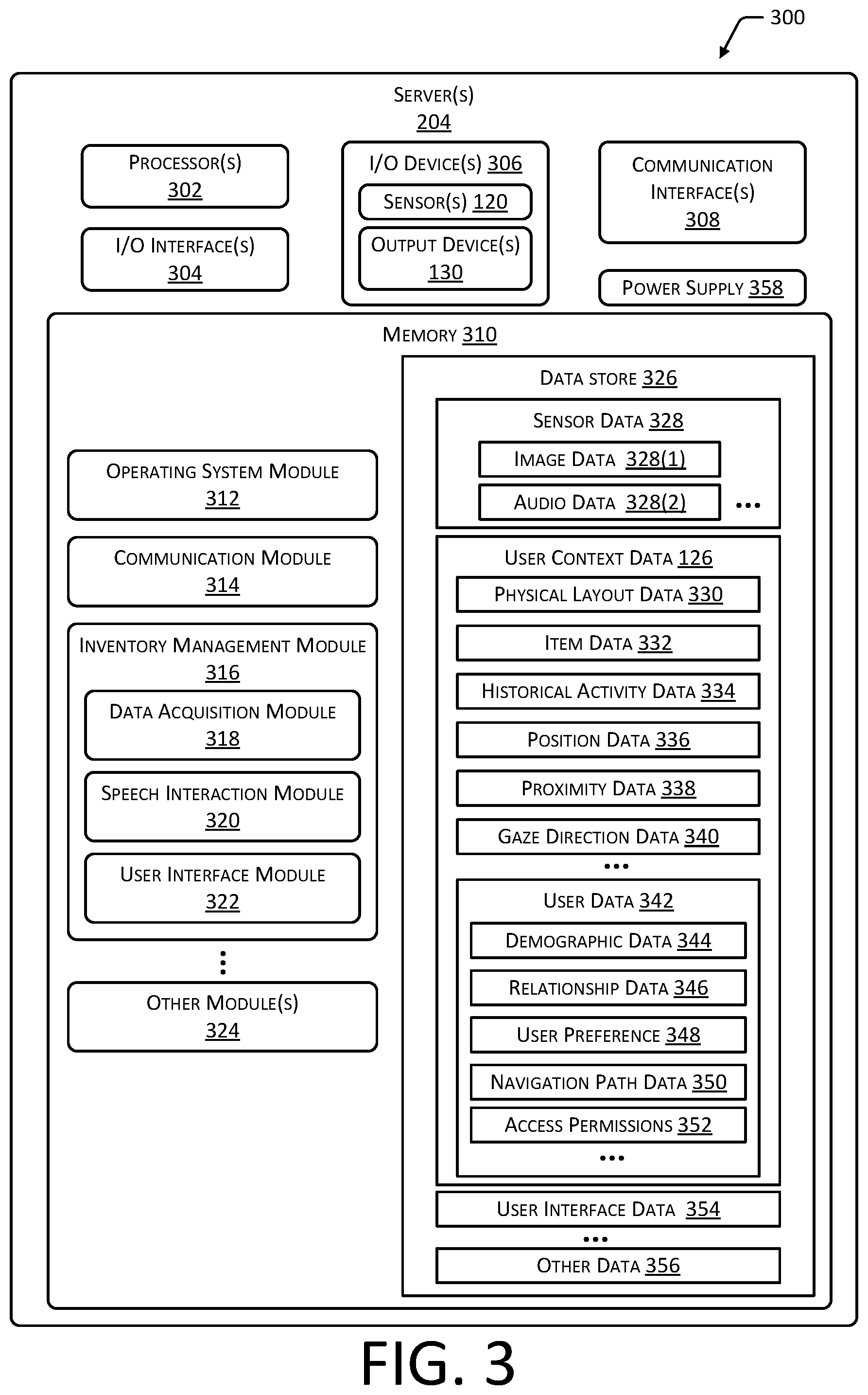 Patent US12417430 Figure 3 – Verbally interactive materials handling facility