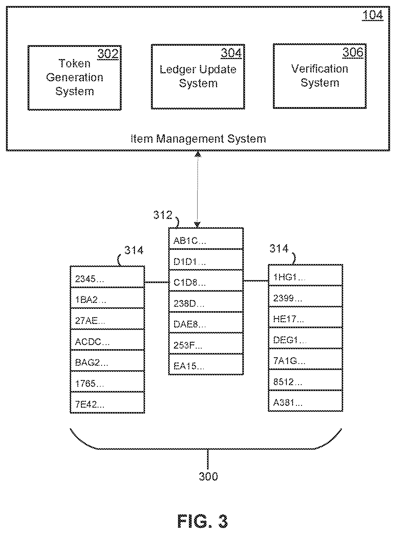 Patent US12417443 Figure 3 – Authenticating physical items in a tokenization workflow