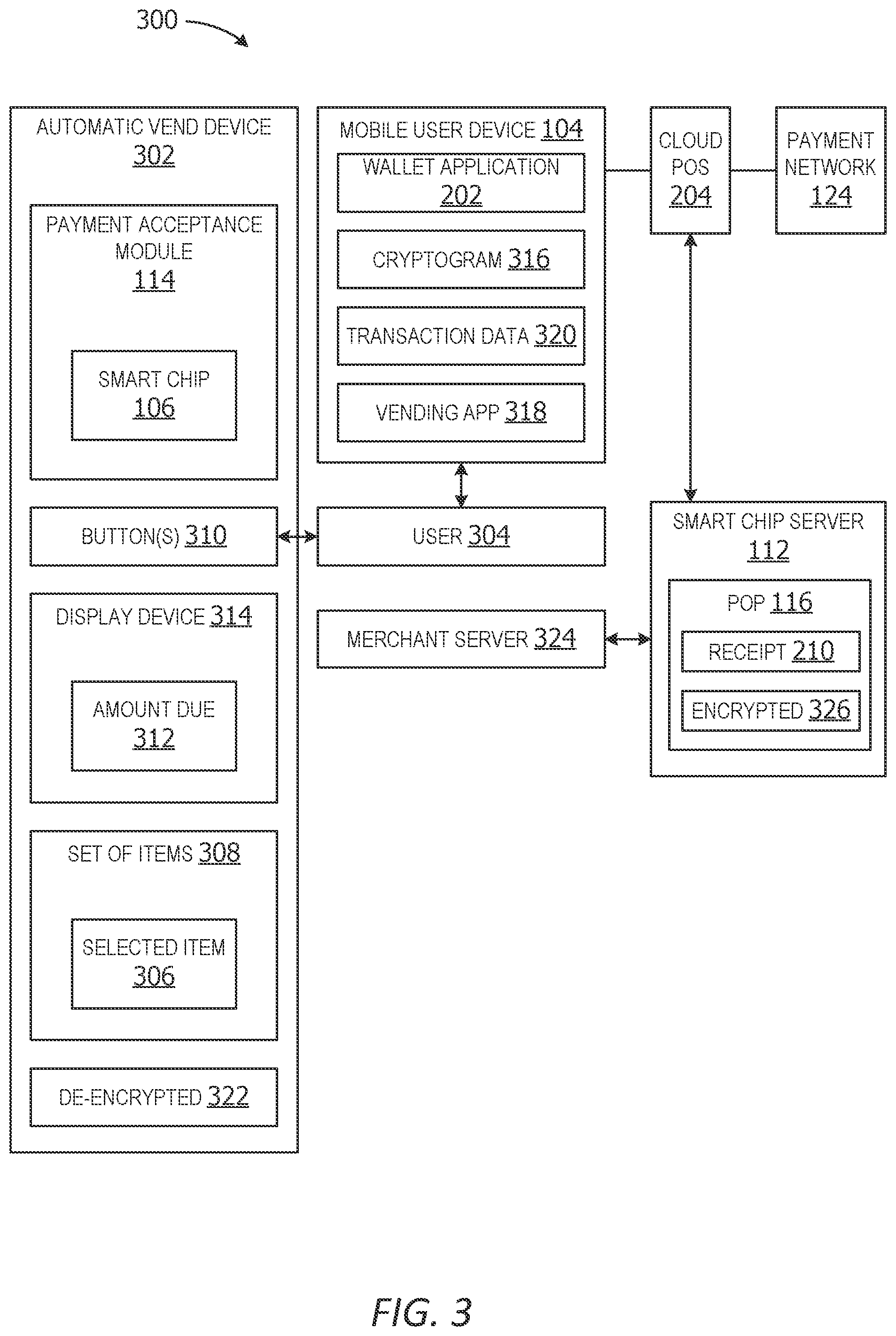 Patent US12417452 Figure 3 – Smart chip payment acceptance