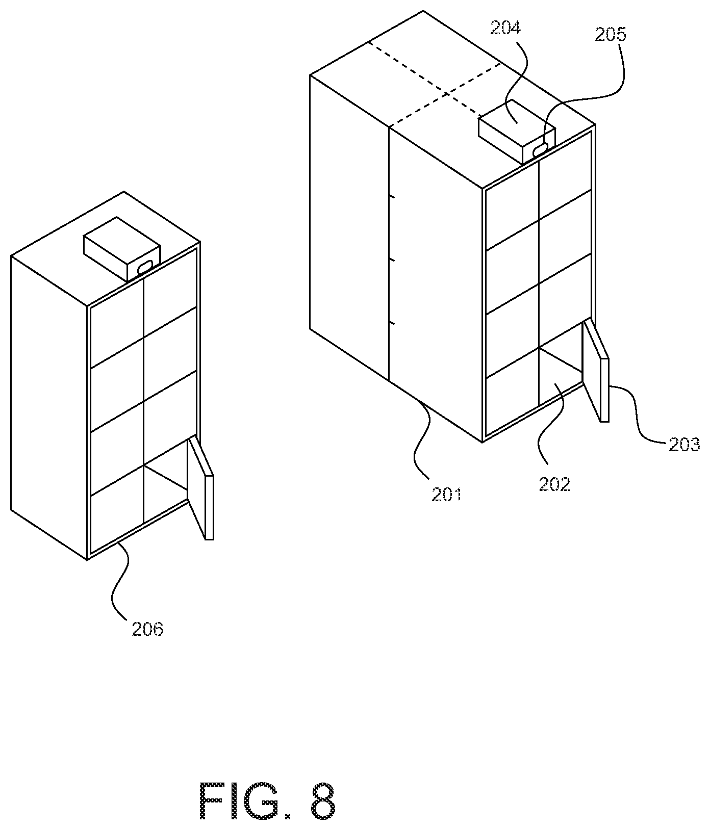 Patent US12417463 Figure 8 – Computer-implemented process for improved delivery of commodities to consumers