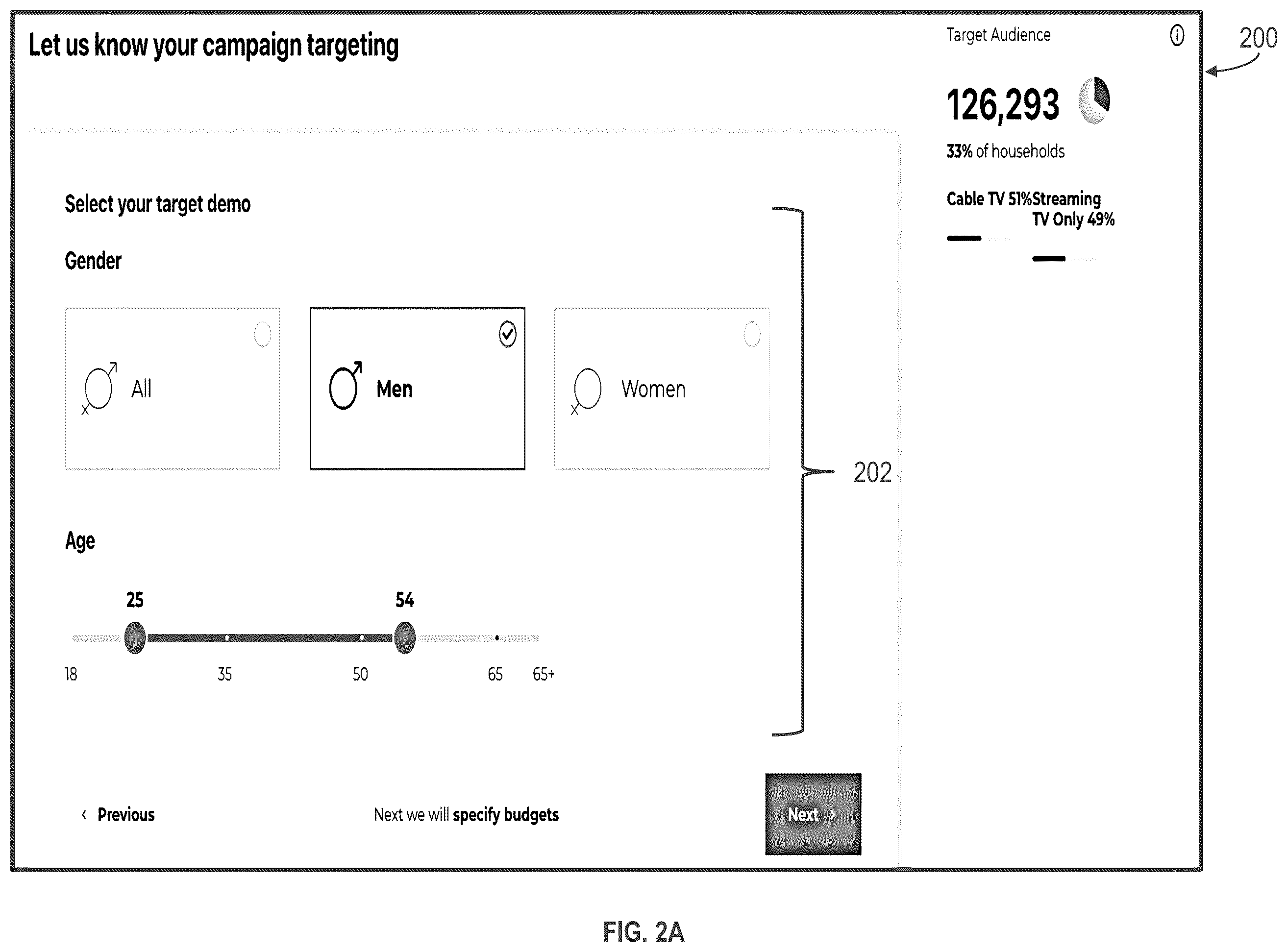 Patent US12417469 Figure 2 – Identifying user profiles for campaign modification