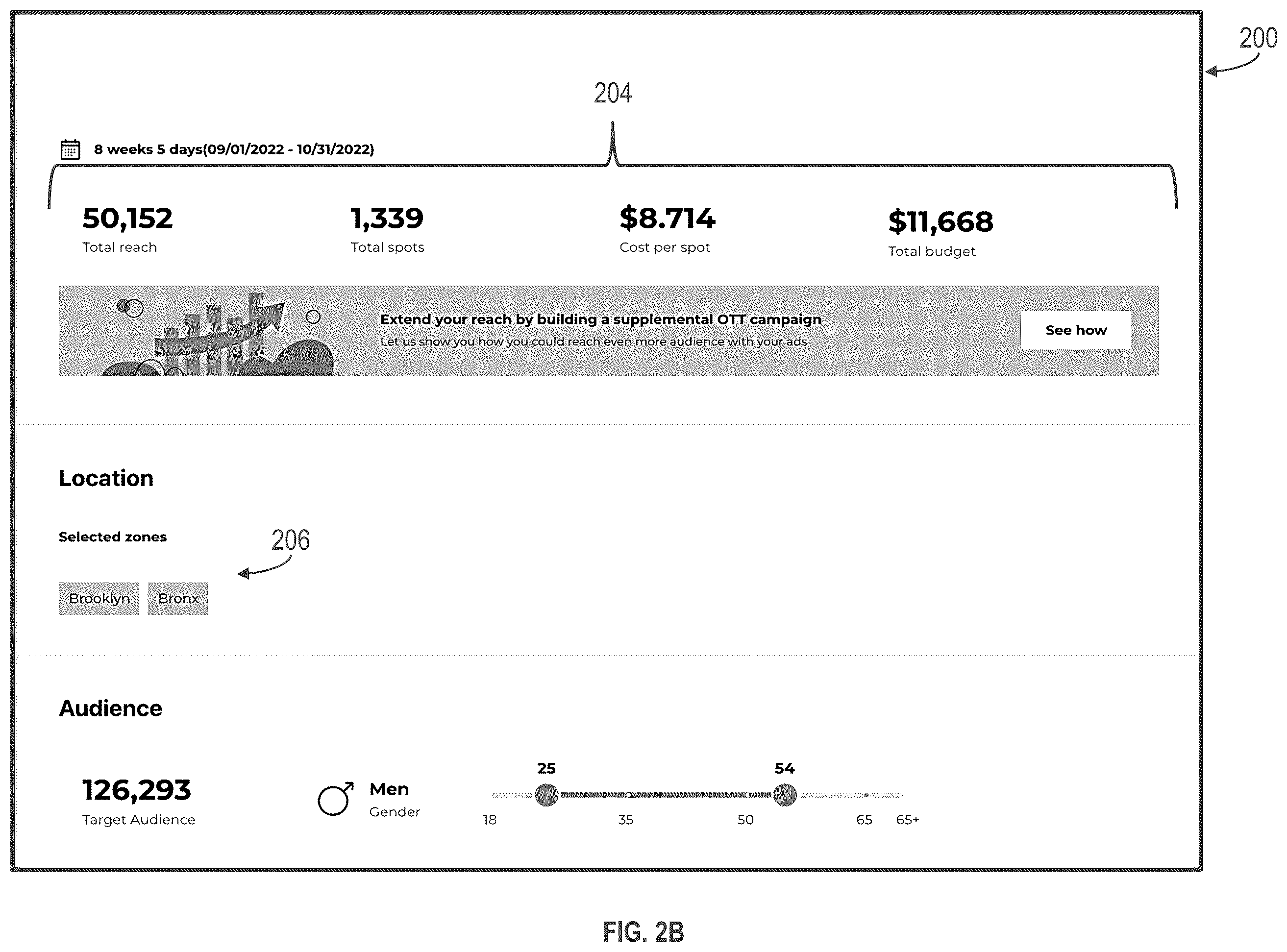 Patent US12417469 Figure 3 – Identifying user profiles for campaign modification