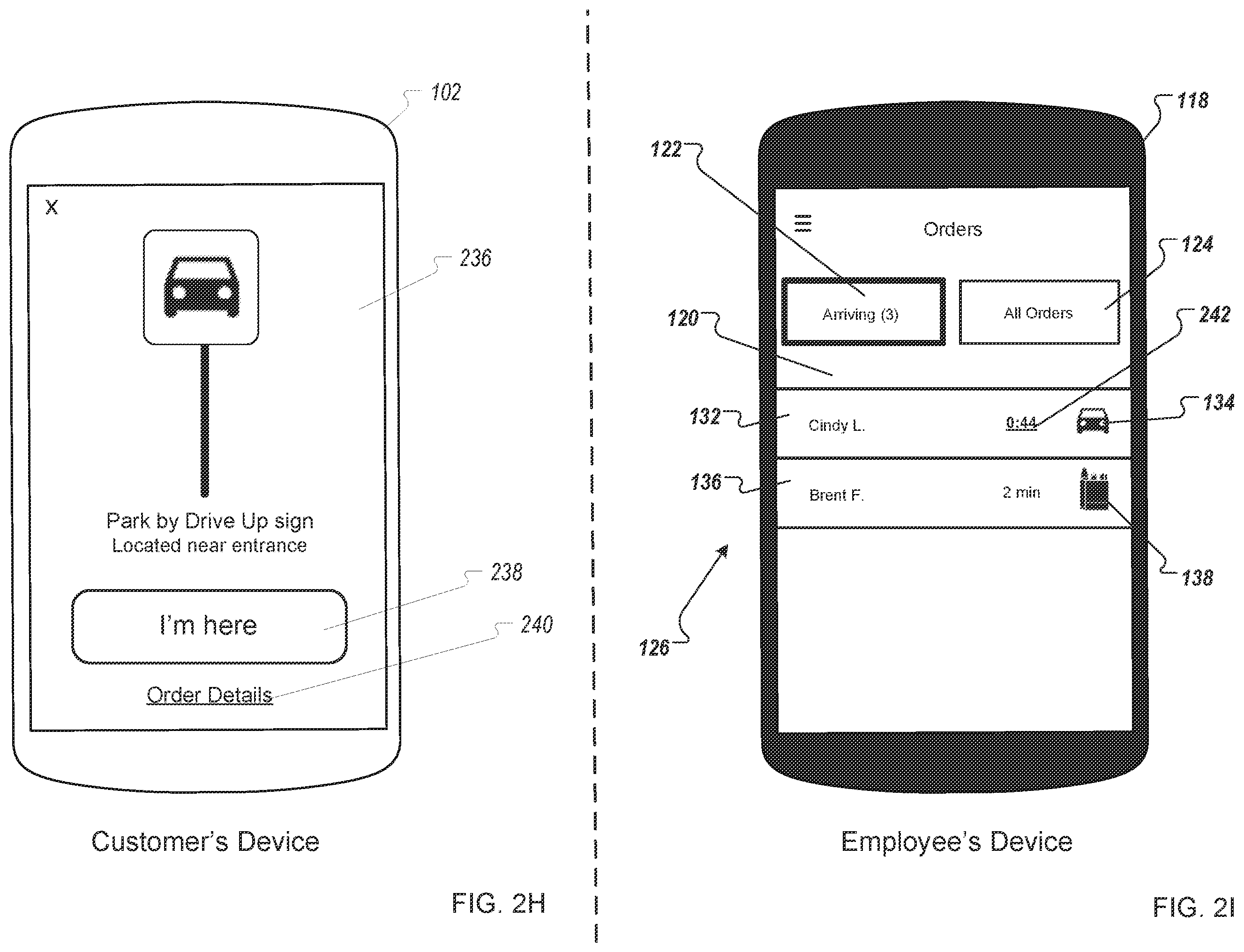 Patent US12417485 Figure 6 – System for facilitating drive up order fulfillment