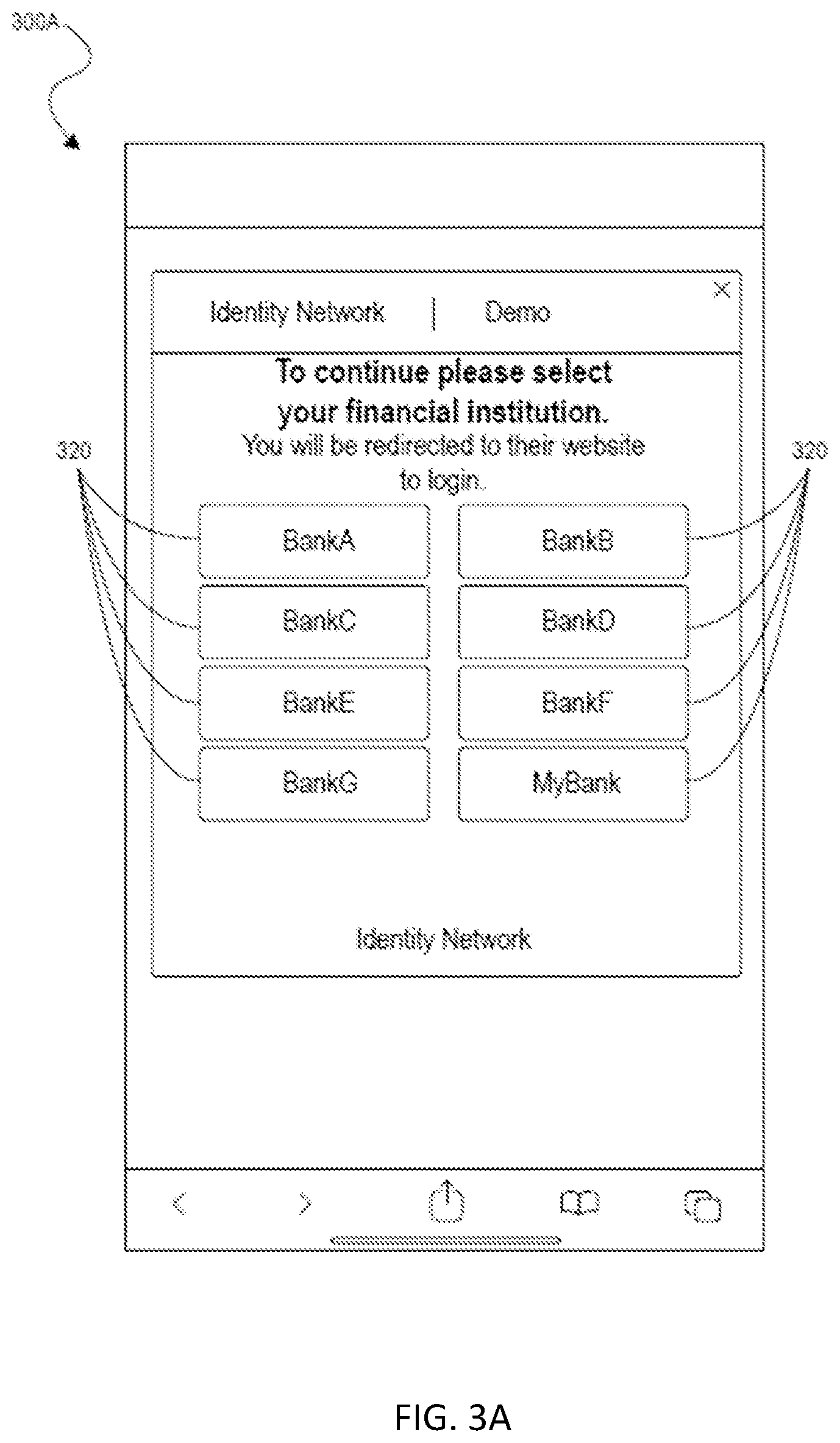 Patent US12417492 Figure 3 – Identity provider selection for identity attribute sharing process