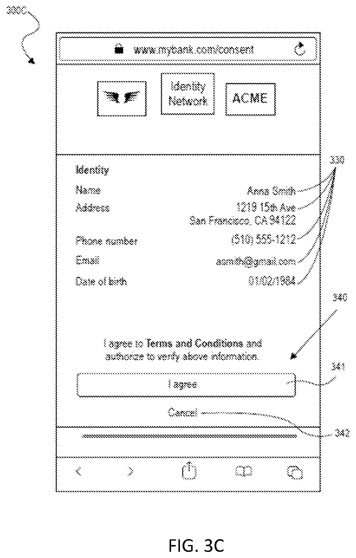 Patent US12417492 Figure 5 – Identity provider selection for identity attribute sharing process