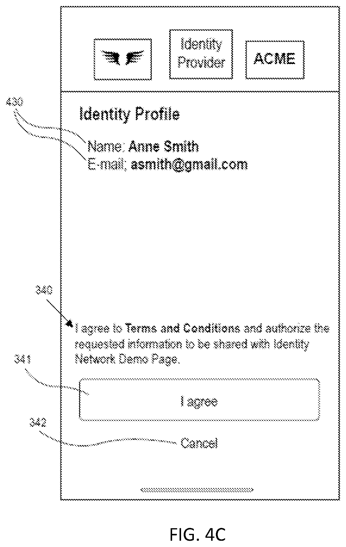Patent US12417492 Figure 8 – Identity provider selection for identity attribute sharing process