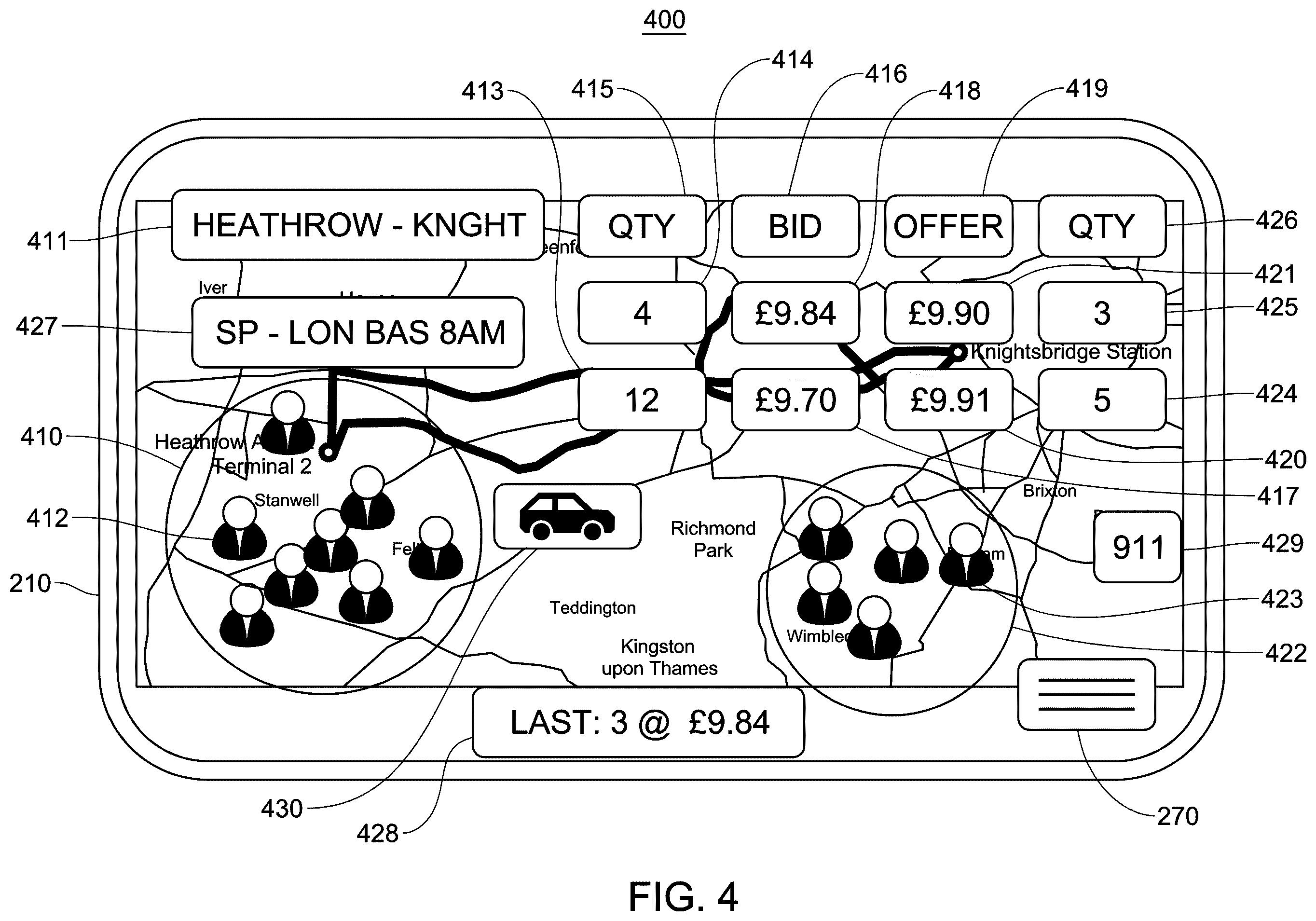 Patent US12417496 Figure 4 – Transportation and freight capacity units