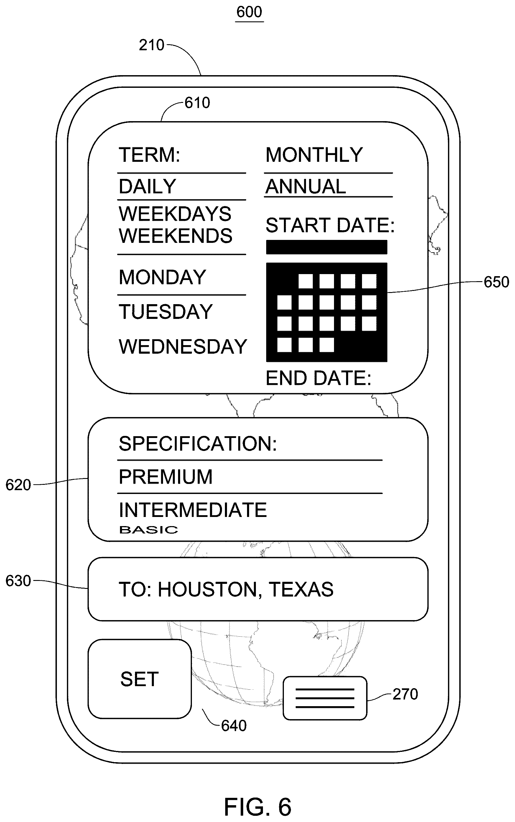 Patent US12417496 Figure 6 – Transportation and freight capacity units
