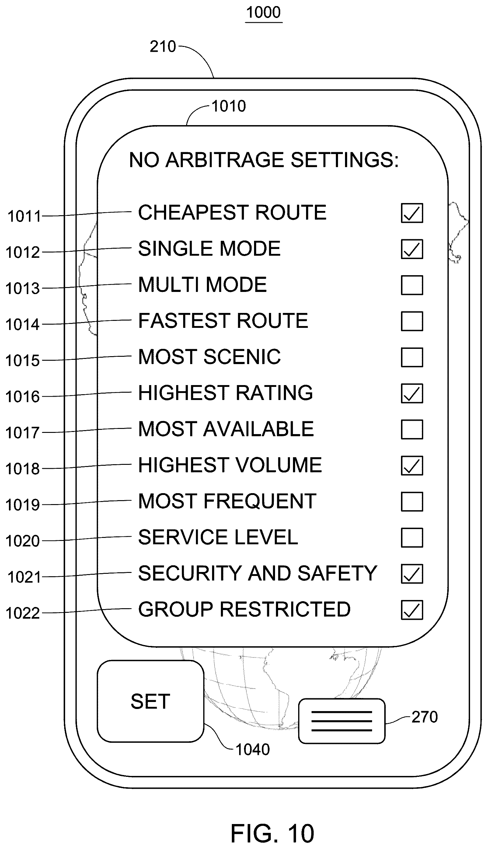 Patent US12417496 Figure 10 – Transportation and freight capacity units