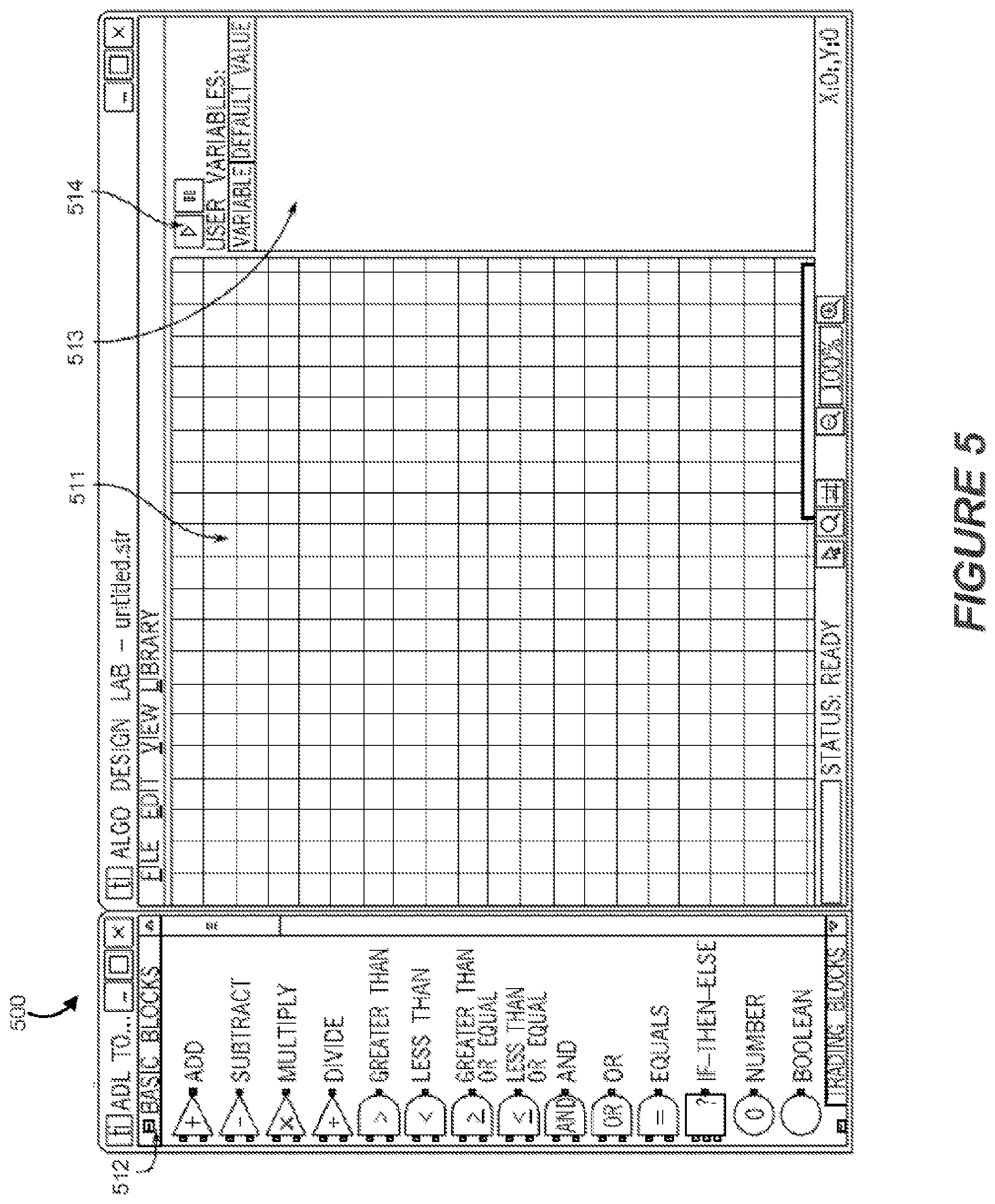 Patent US12417500 Figure 5 – Visual depiction of warnings and errors