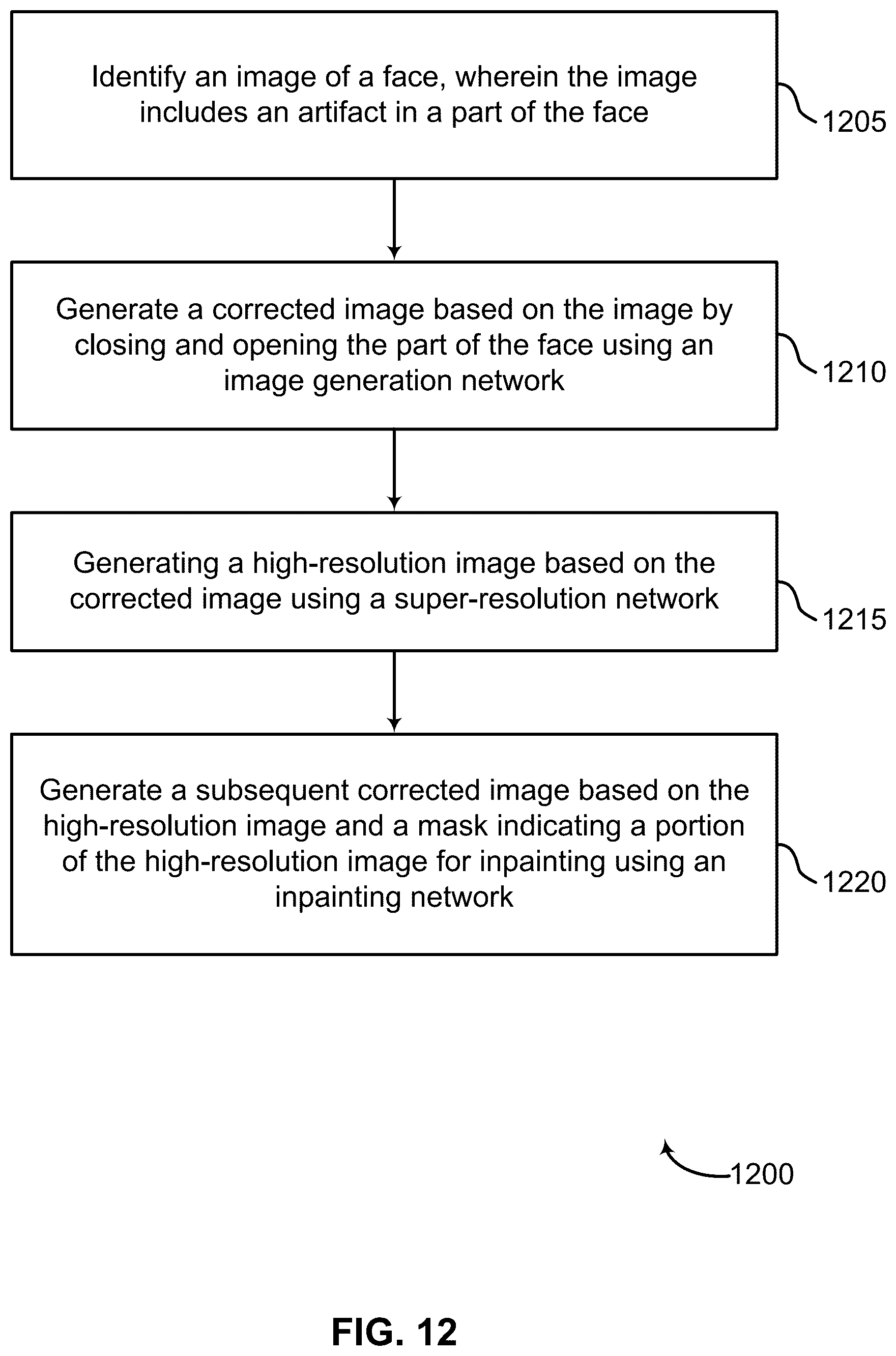 Patent US12417518 Figure 12 – Repairing irregularities in computer-generated images