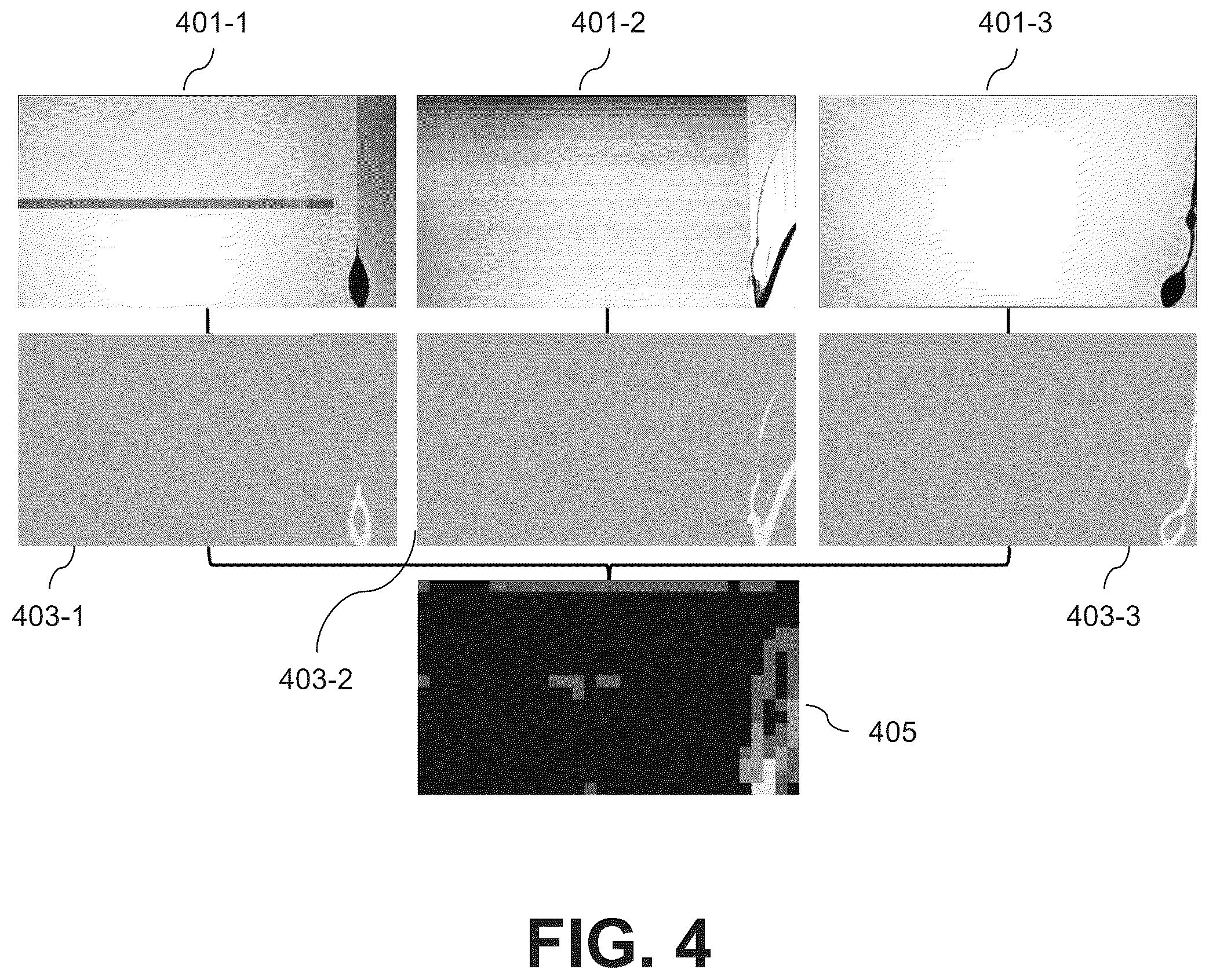 Patent US12417525 Figure 4 – Device failure analysis utilizing aggregated views of multiple images of devices