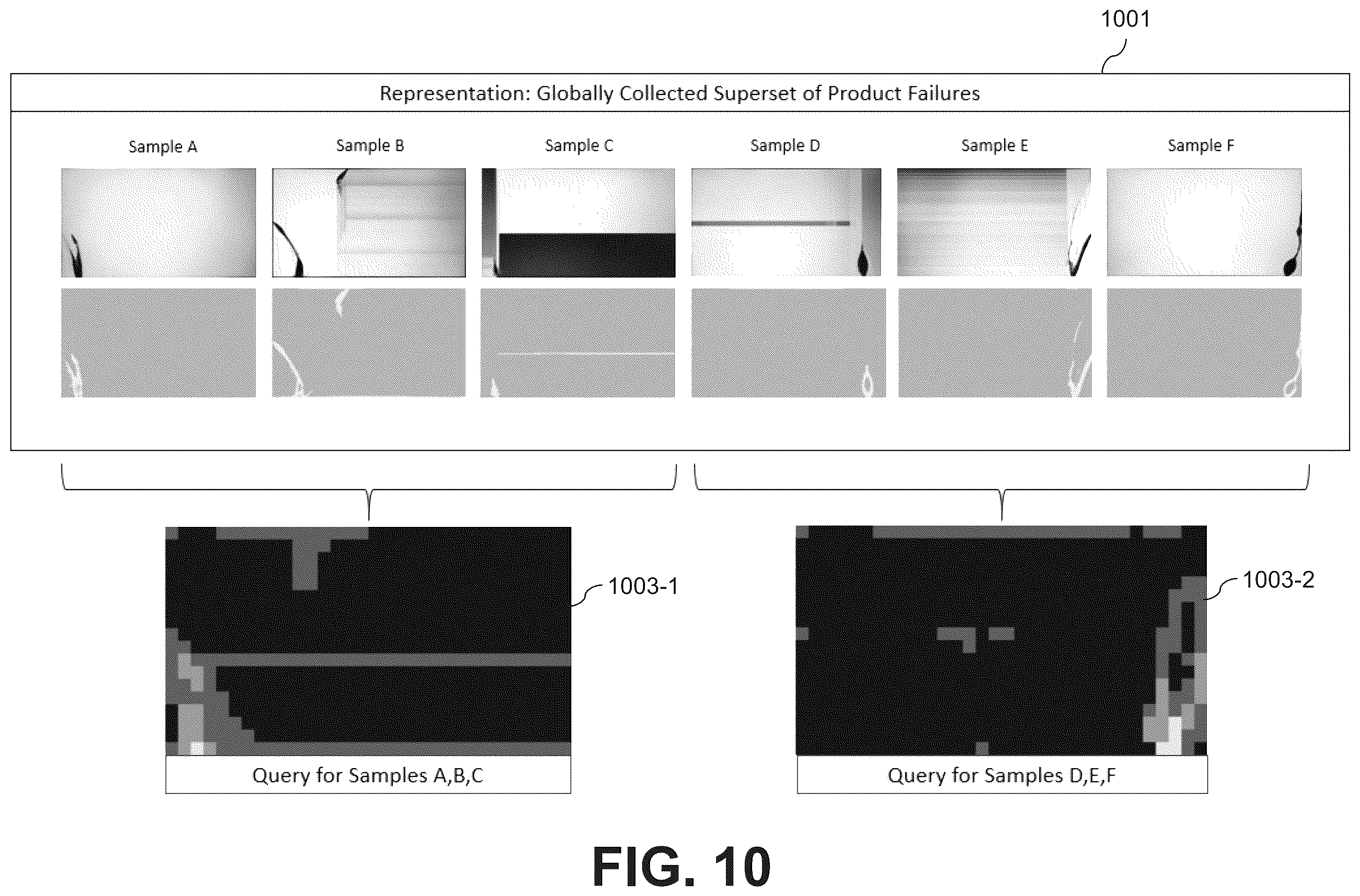 Patent US12417525 Figure 10 – Device failure analysis utilizing aggregated views of multiple images of devices