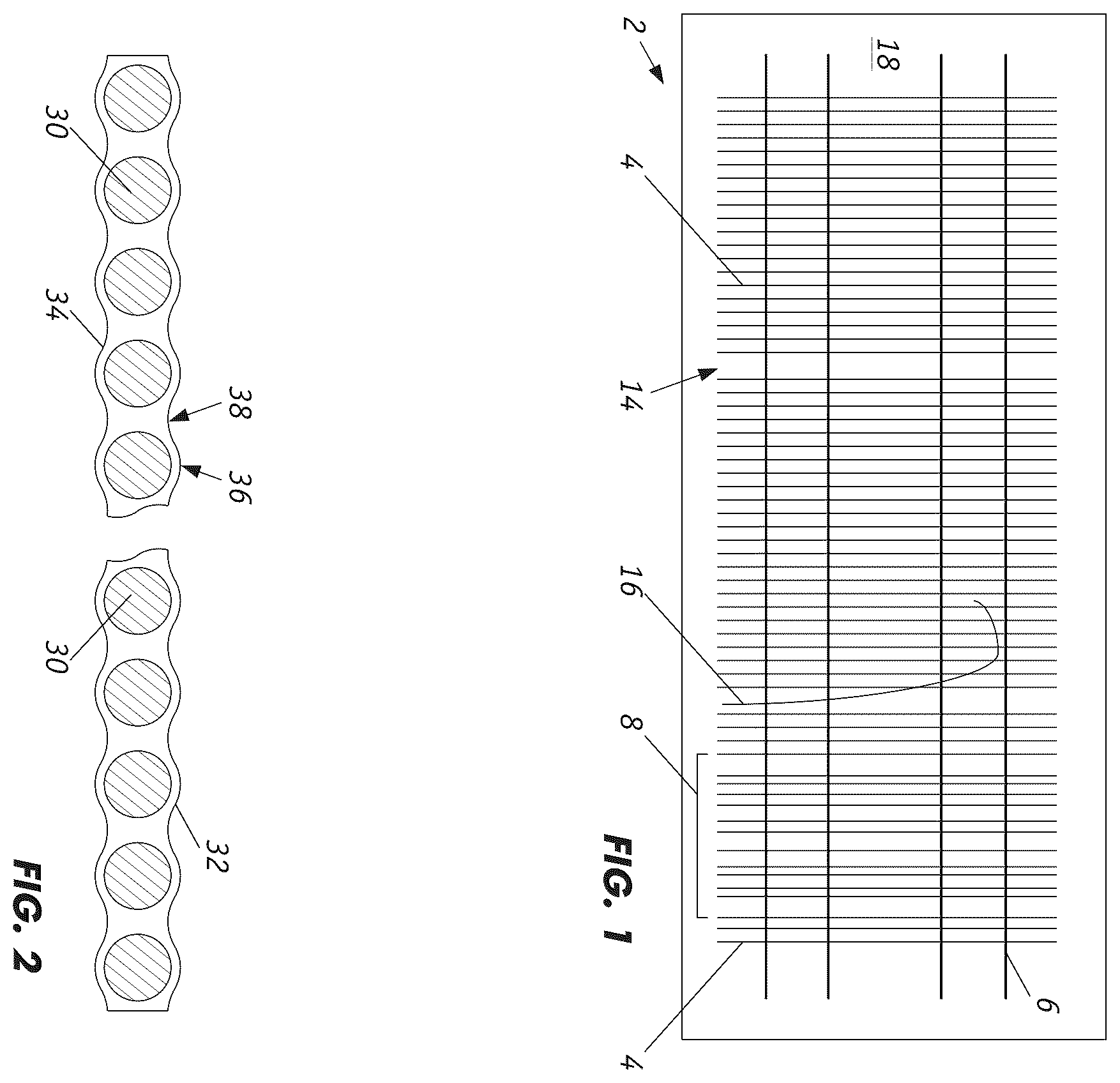Patent US12417526 Figure 1 – Measurement of textile cord count for rubber sheet calendering