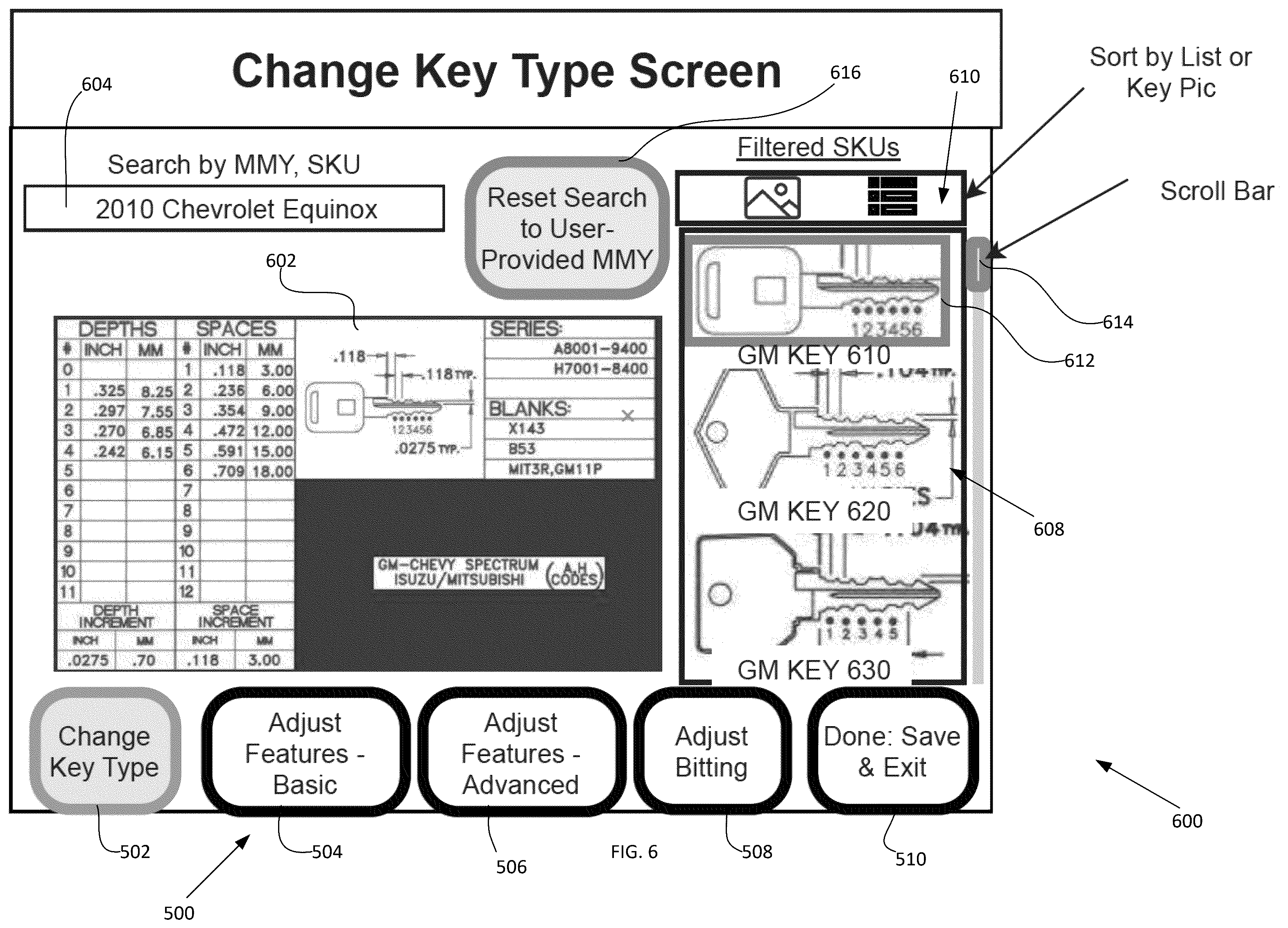 Patent US12417529 Figure 6 – Systems and methods for creating replacement vehicle keys and for automated delivery of key products