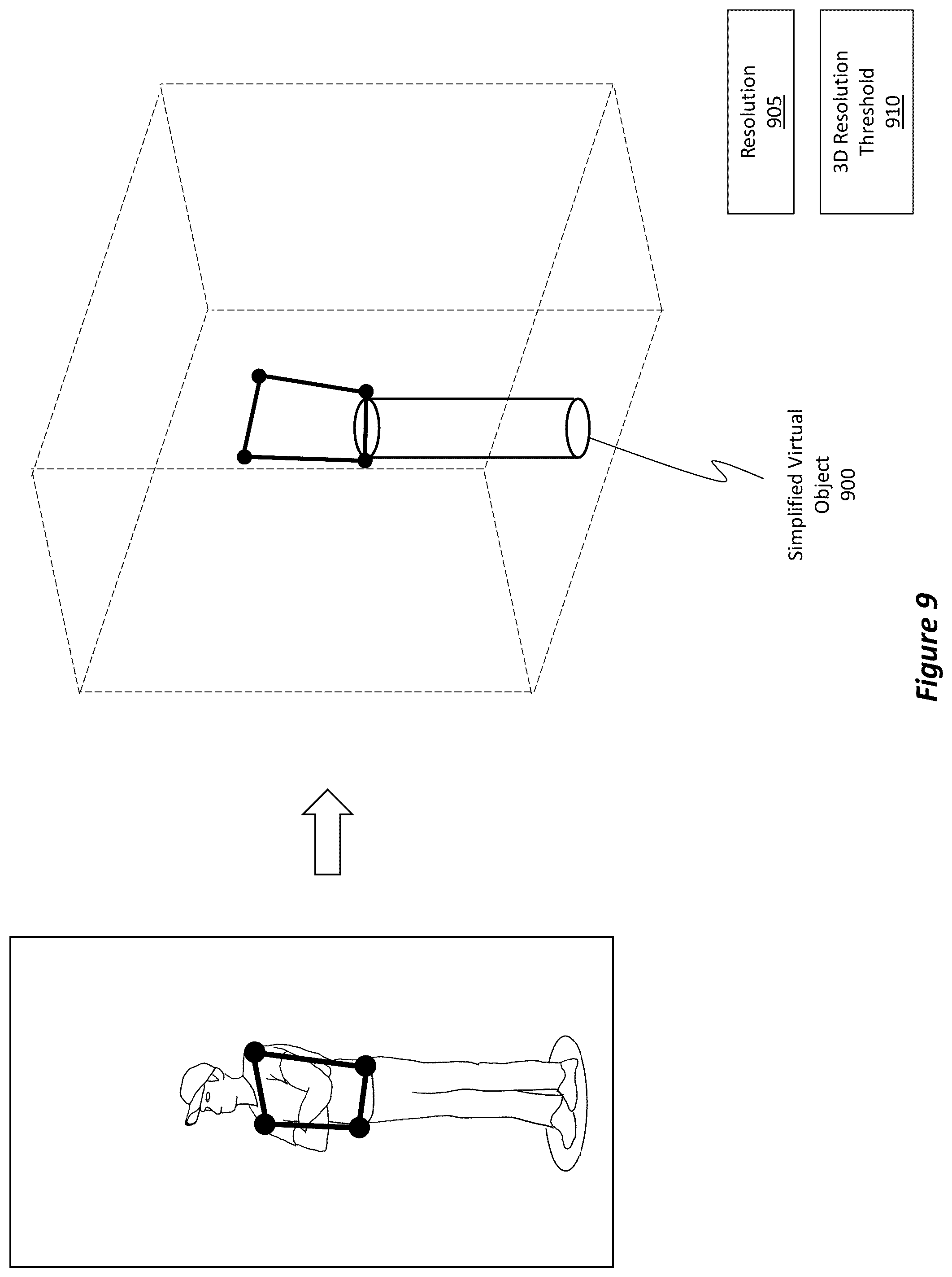 Patent US12417553 Figure 9 – Determining an object's 3D orientation from a single camera's image