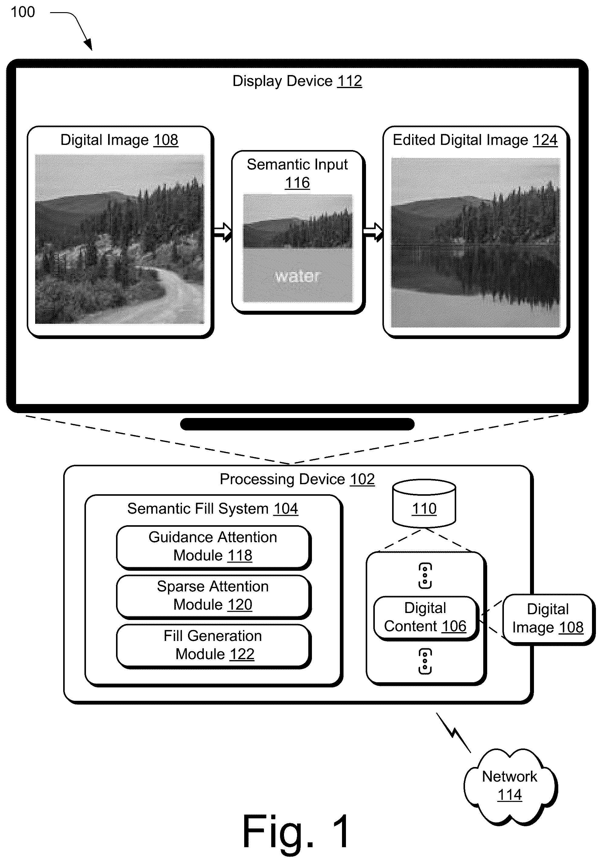 Patent US12417559 Figure 1 – Semantic image fill at high resolutions