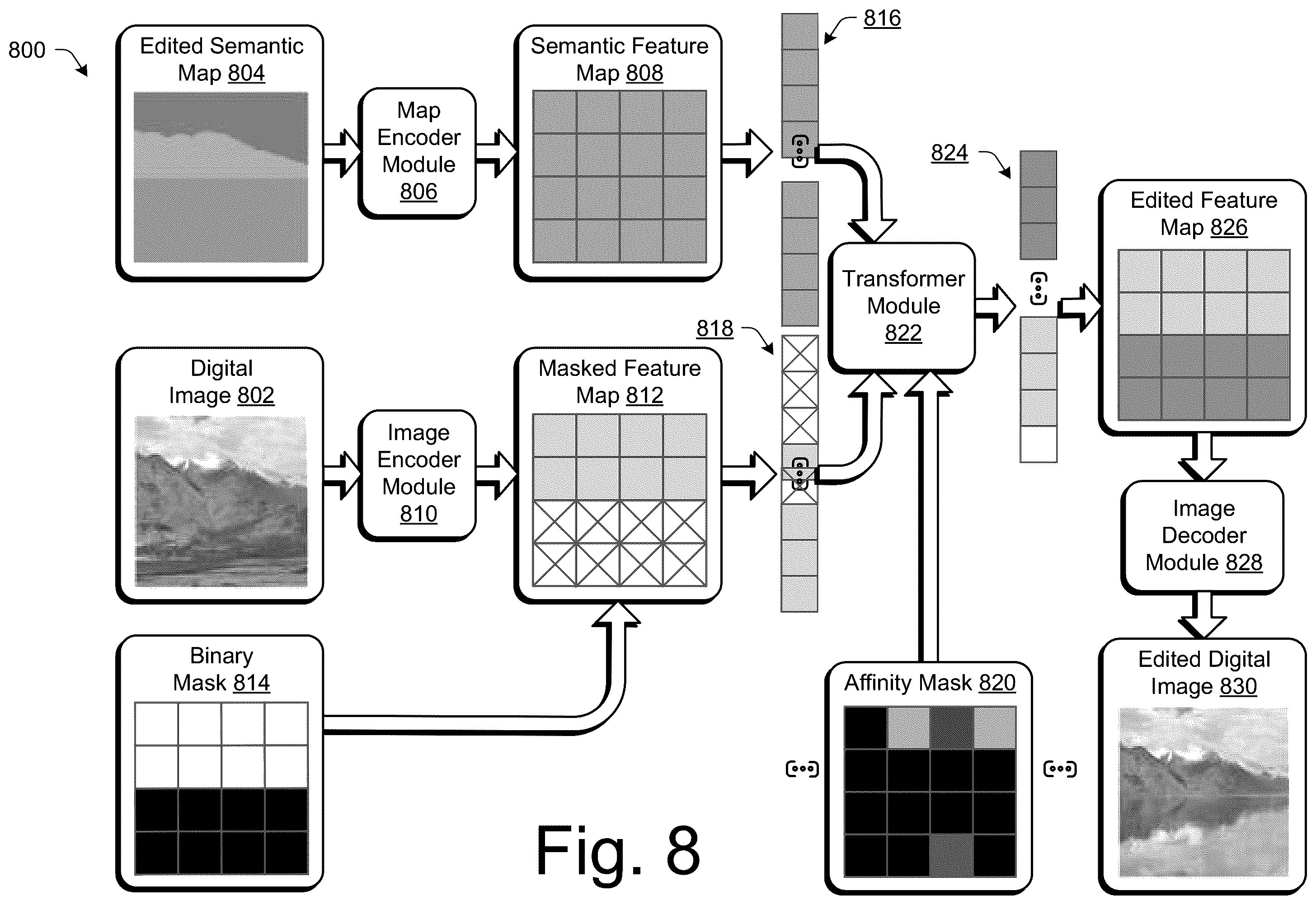 Patent US12417559 Figure 8 – Semantic image fill at high resolutions